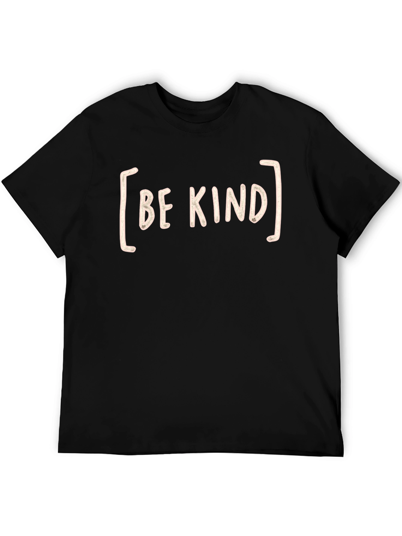 Be Kind Graphic Tee - Black Crew Neck T-Shirt