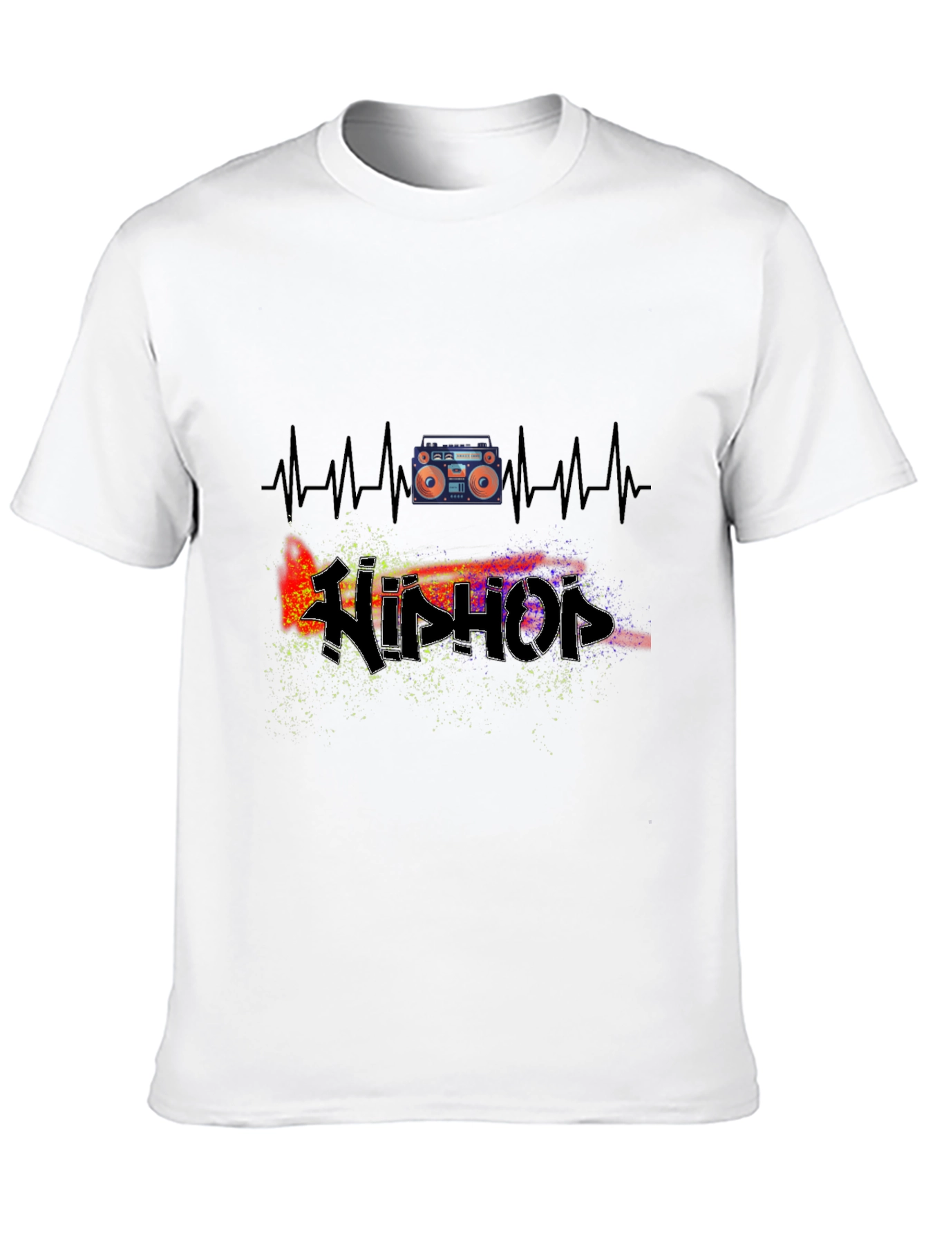 Hip Hop Heartbeat Tee - Music Lover T-Shirt