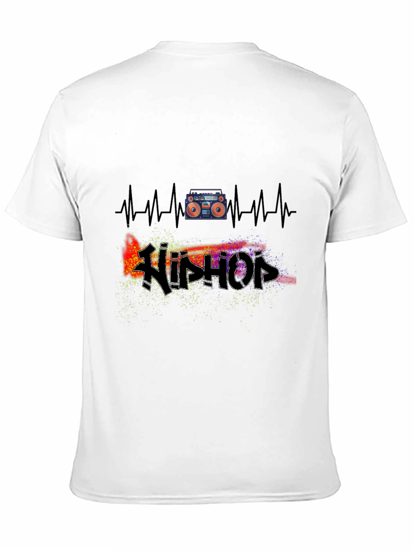 Hip Hop Heartbeat Tee - Music Lover T-Shirt