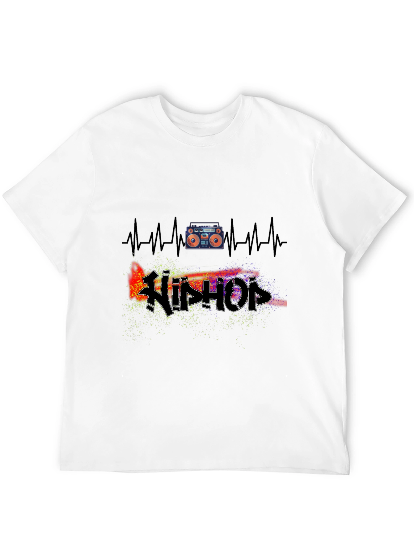 Hip Hop Heartbeat Tee - Music Lover T-Shirt