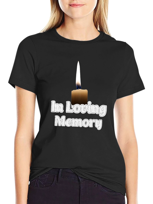 In Loving Memory Candle T-Shirt - Black