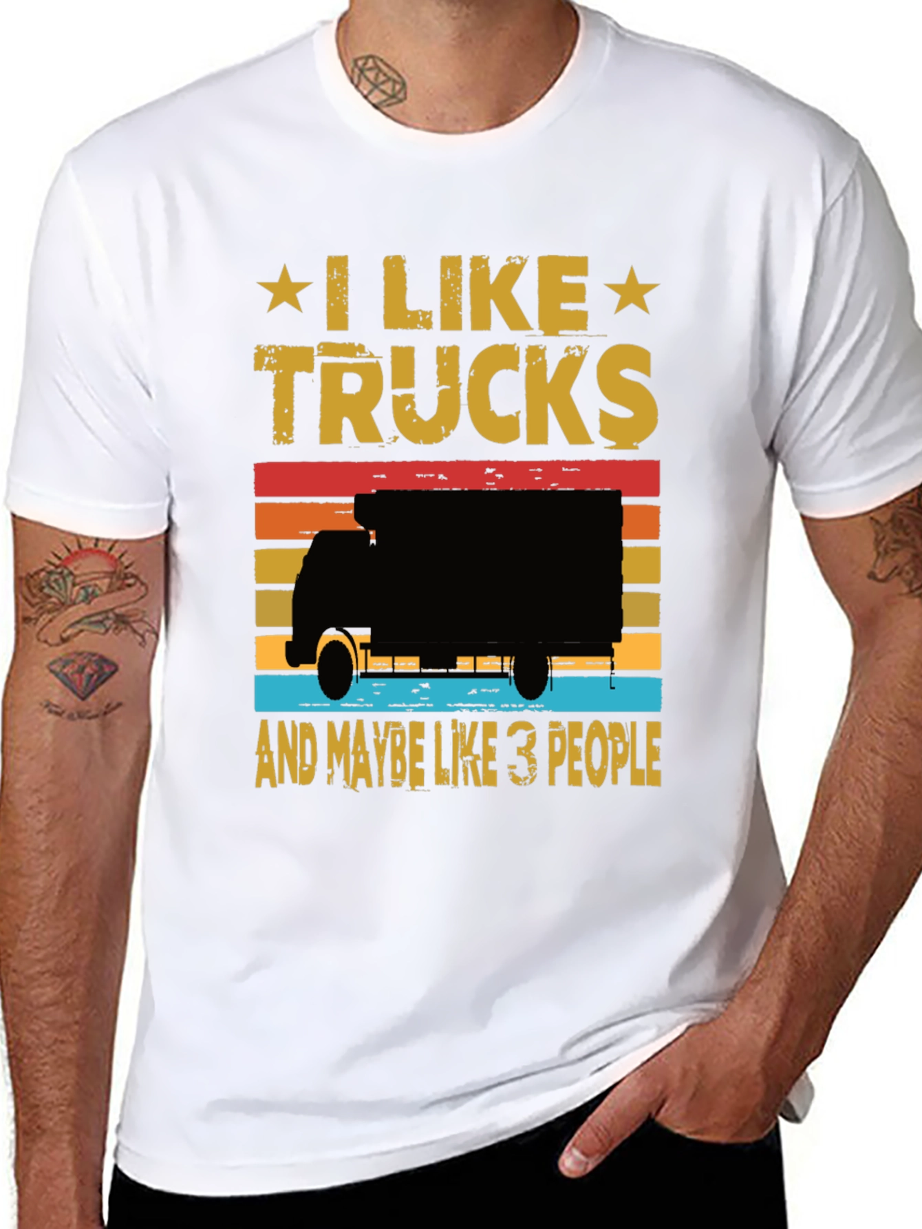I Like Trucks T-Shirt - Funny Trucker Tee