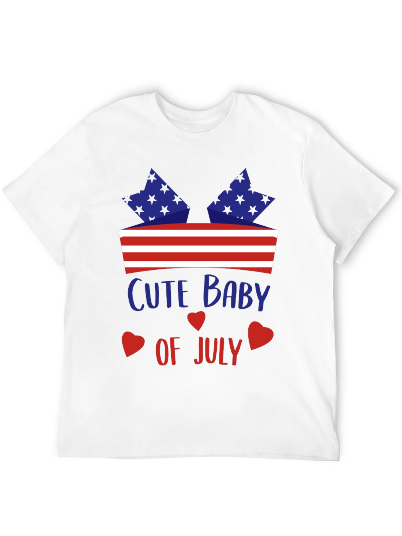 Cute Baby of July Patriotic T-Shirt