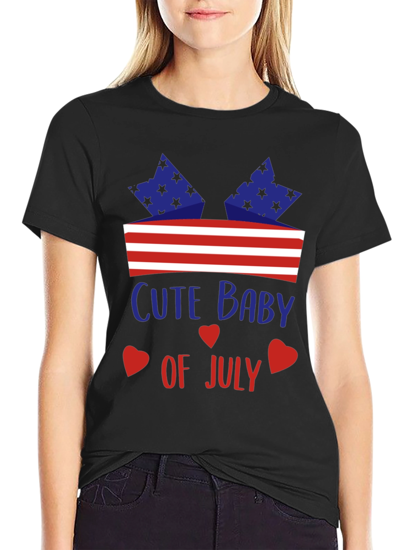 Cute Baby of July Patriotic T-Shirt