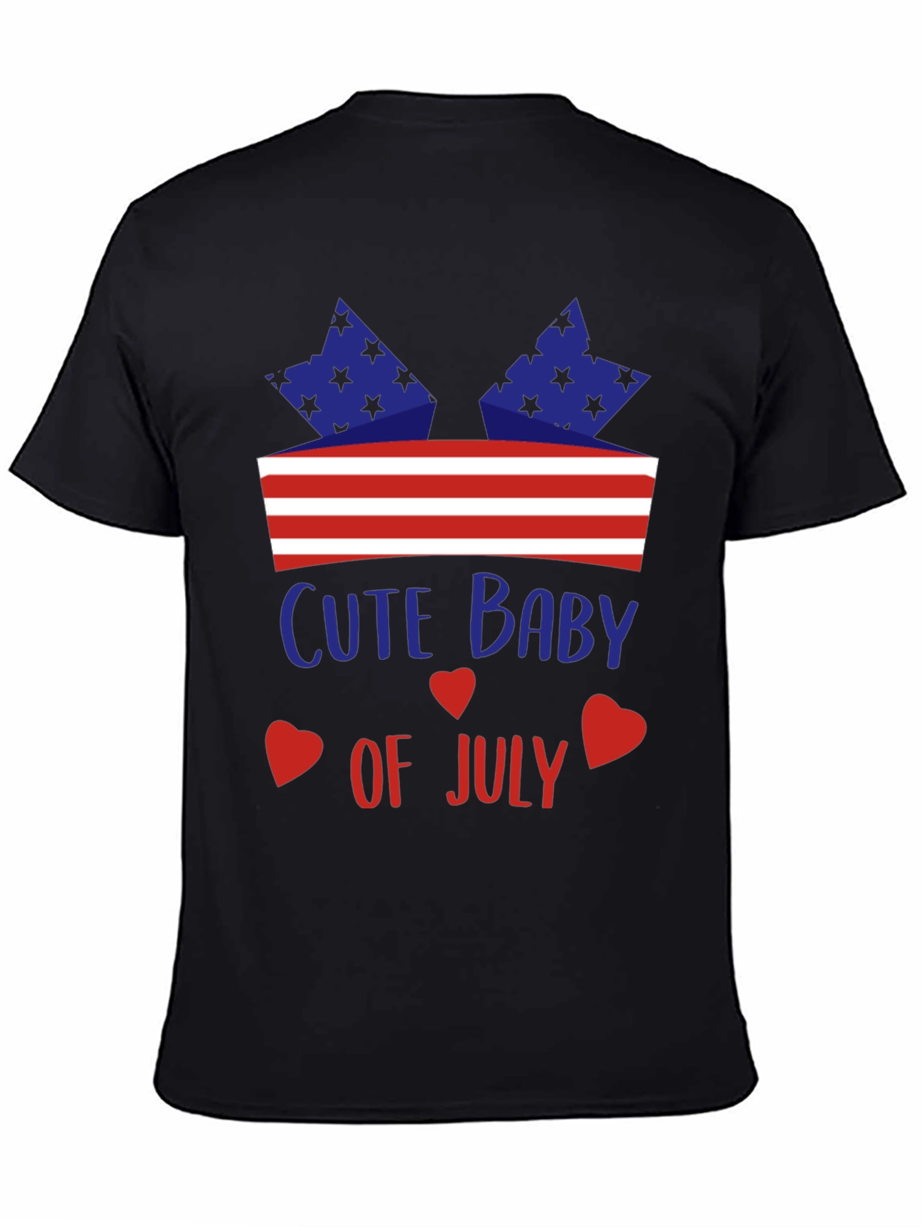 Cute Baby of July Patriotic T-Shirt