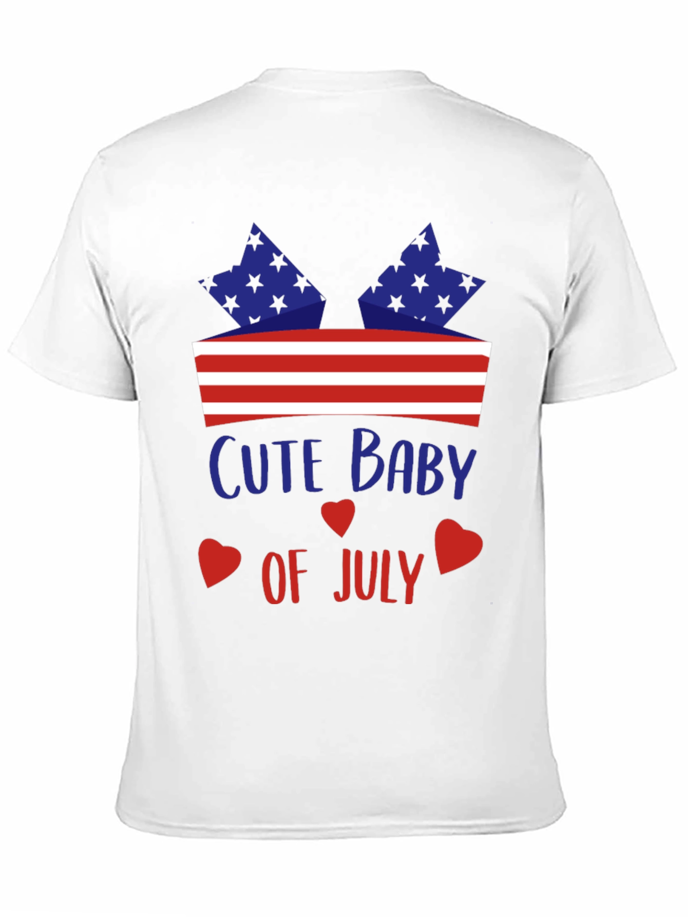 Cute Baby of July Patriotic T-Shirt