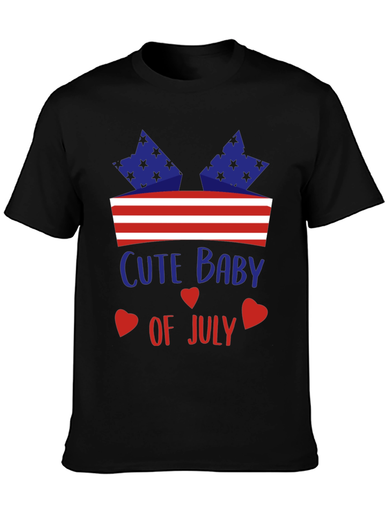 Cute Baby of July Patriotic T-Shirt
