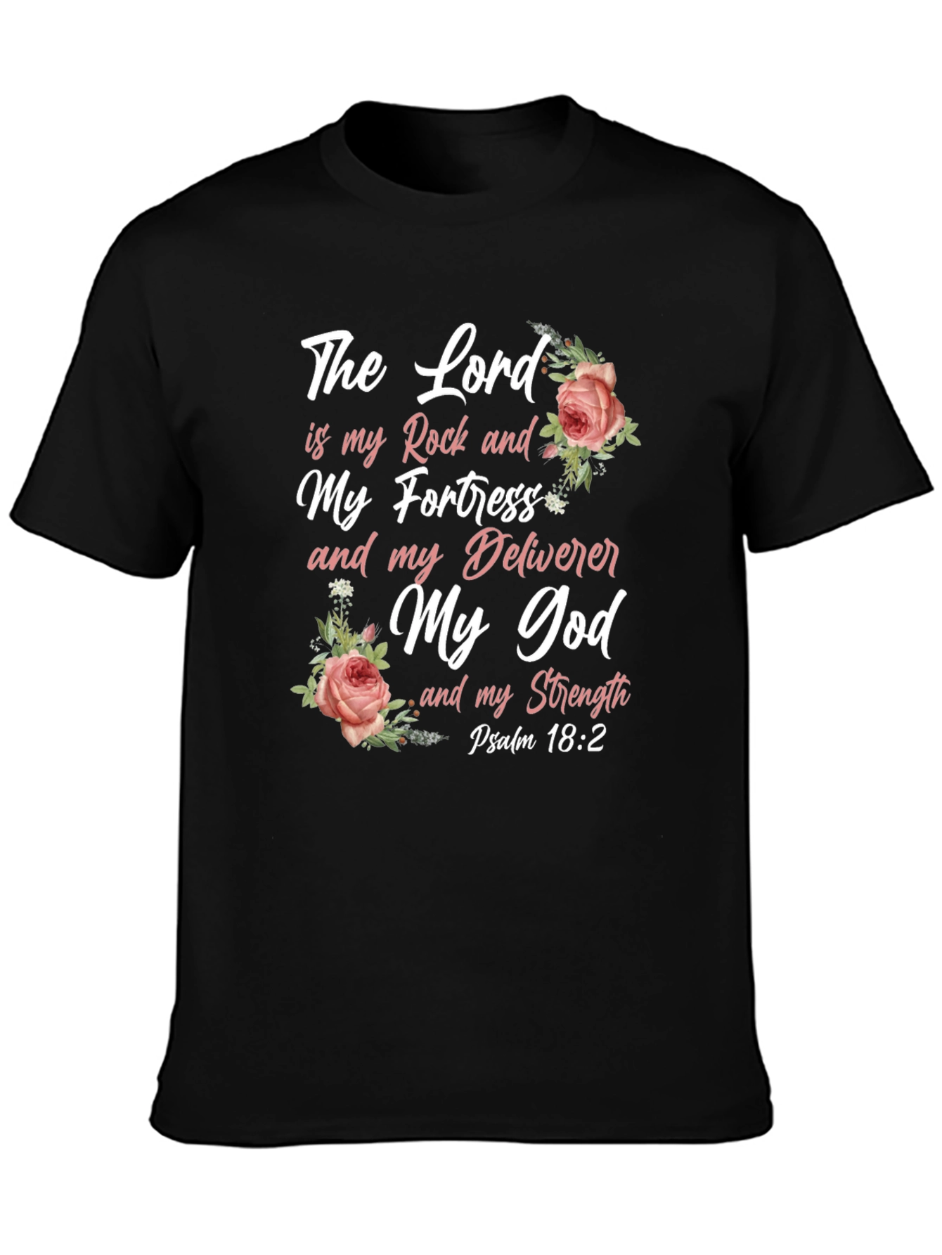 Faith-Inspired T-Shirt: The Lord is My Rock