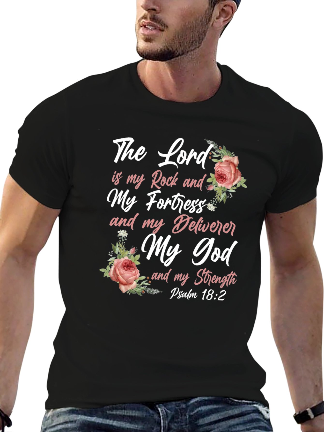 Faith-Inspired T-Shirt: The Lord is My Rock