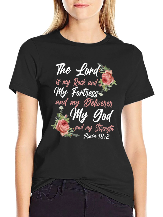 Faith-Inspired T-Shirt: The Lord is My Rock