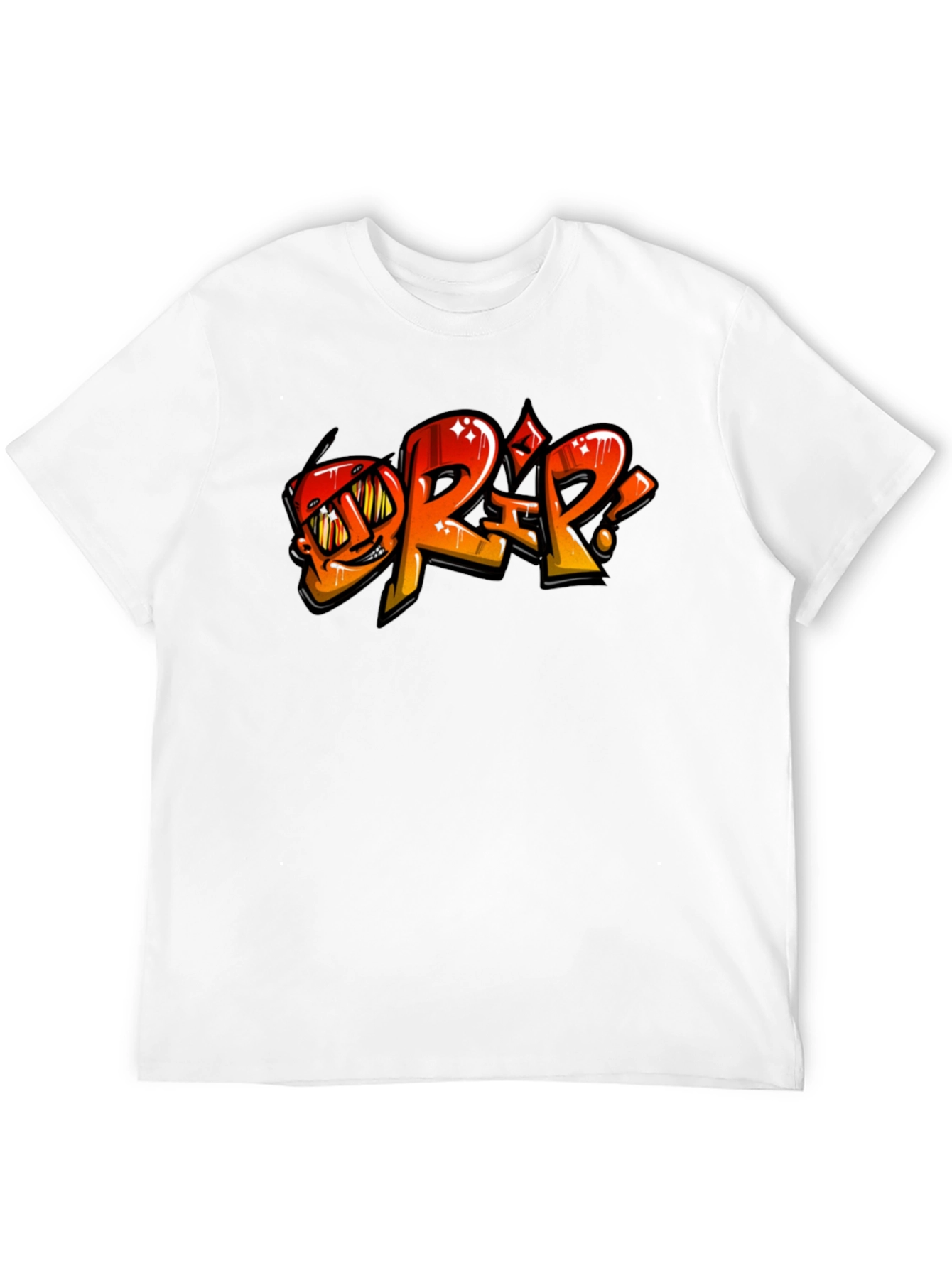 Drip Graphic Black T-Shirt