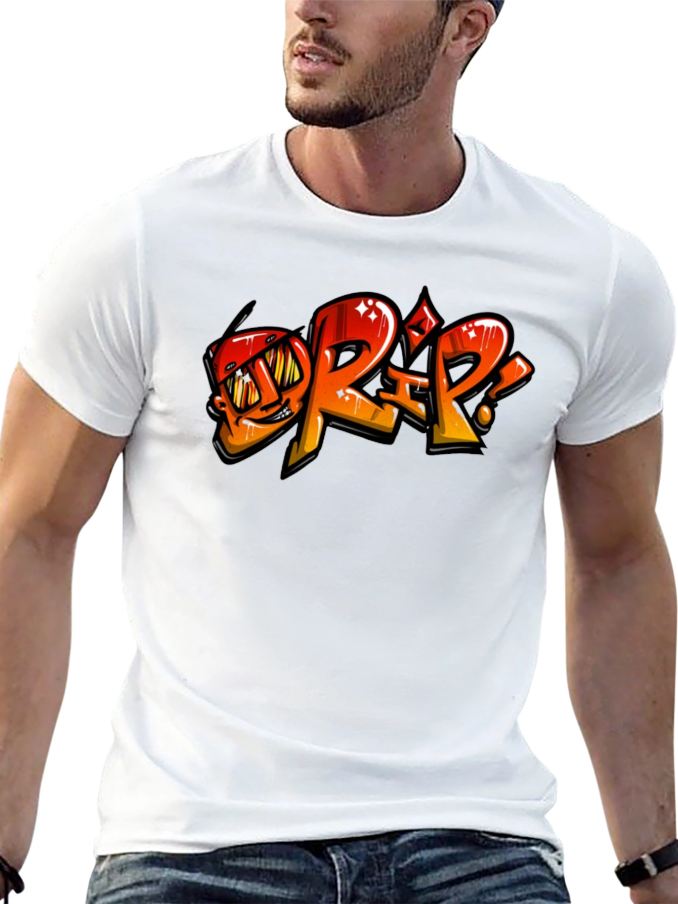 Drip Graphic Black T-Shirt