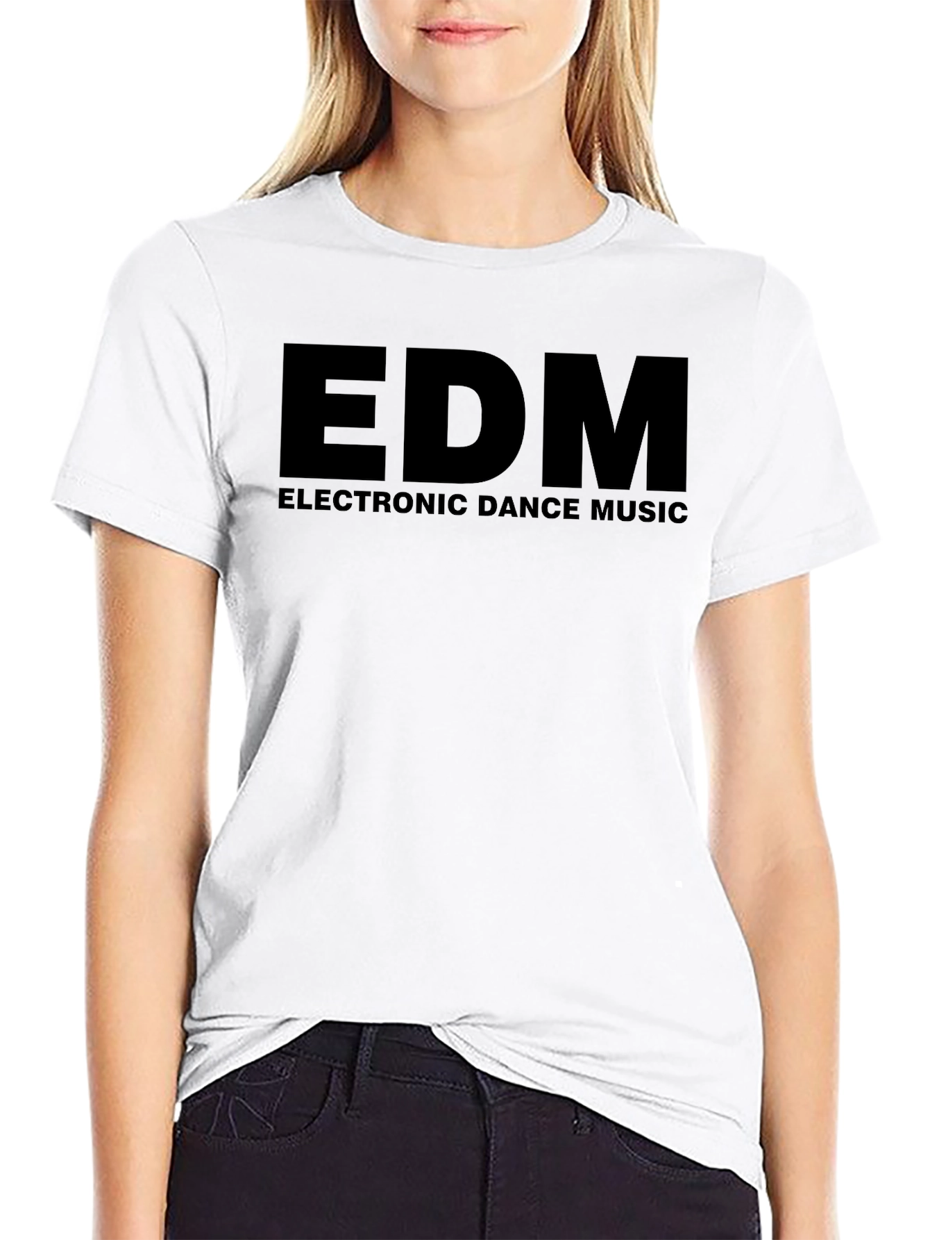 EDM Electronic Dance Music Black Graphic Tee