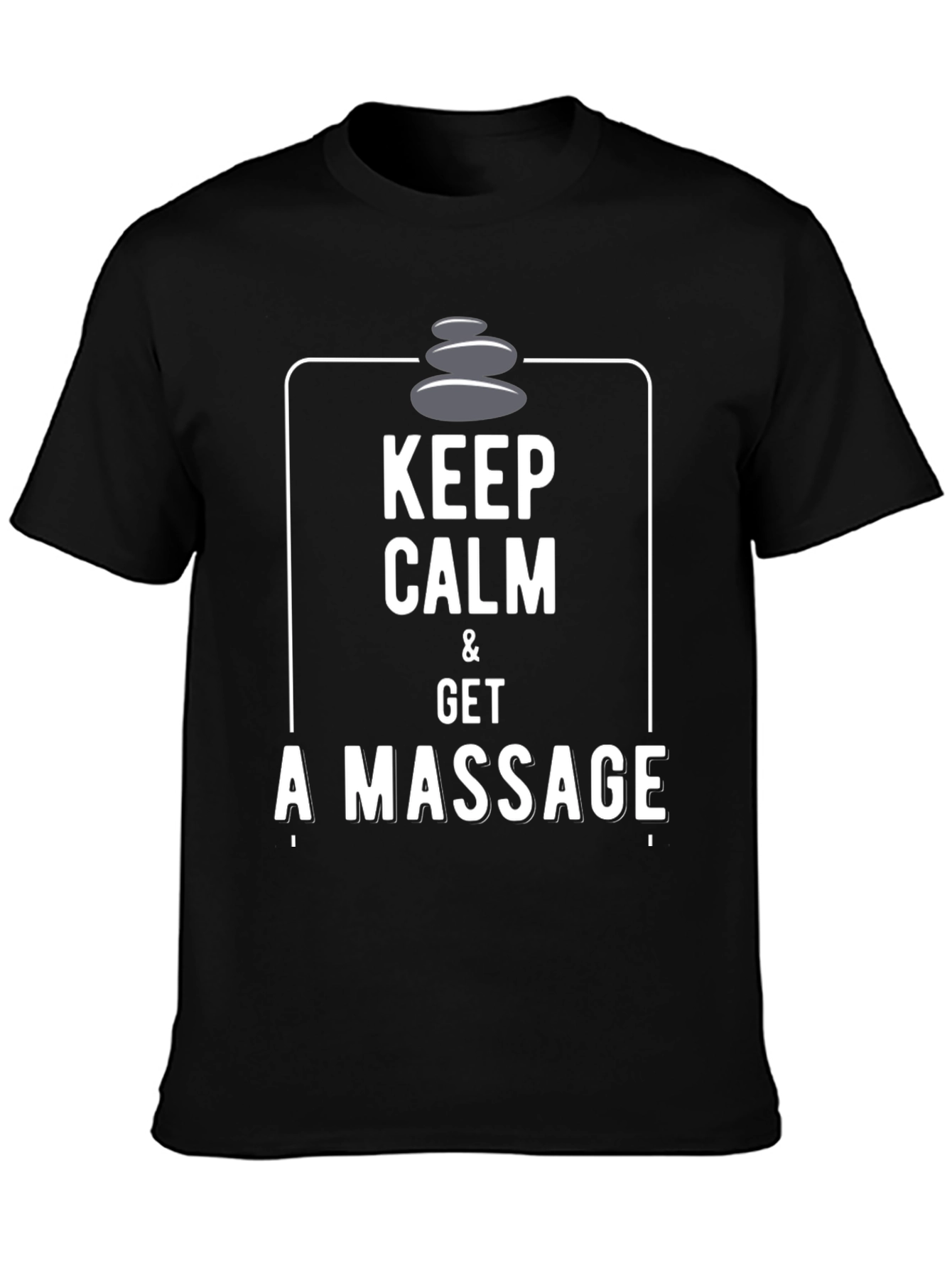 Keep Calm & Get A Massage Black T-Shirt