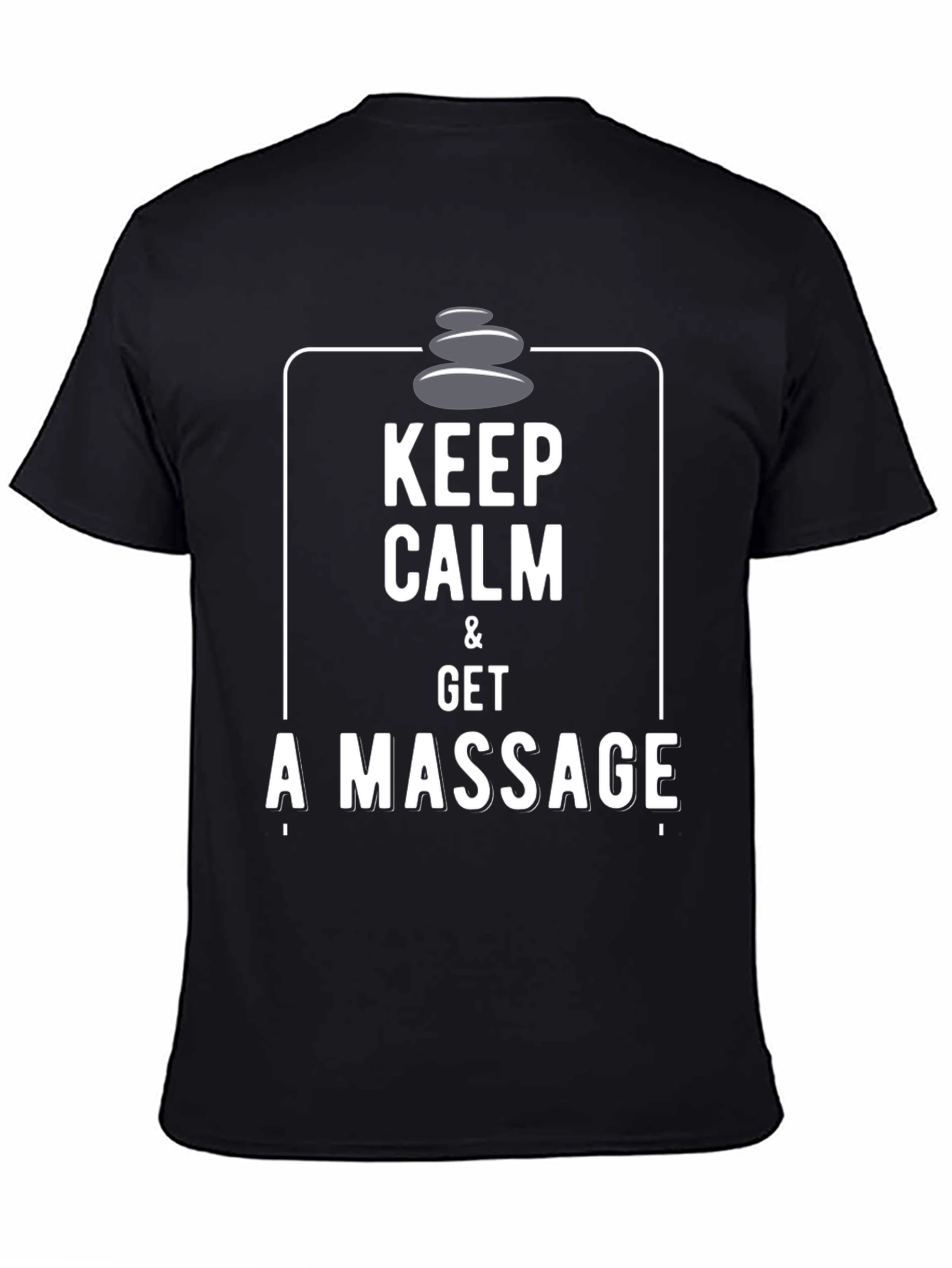 Keep Calm & Get A Massage Black T-Shirt