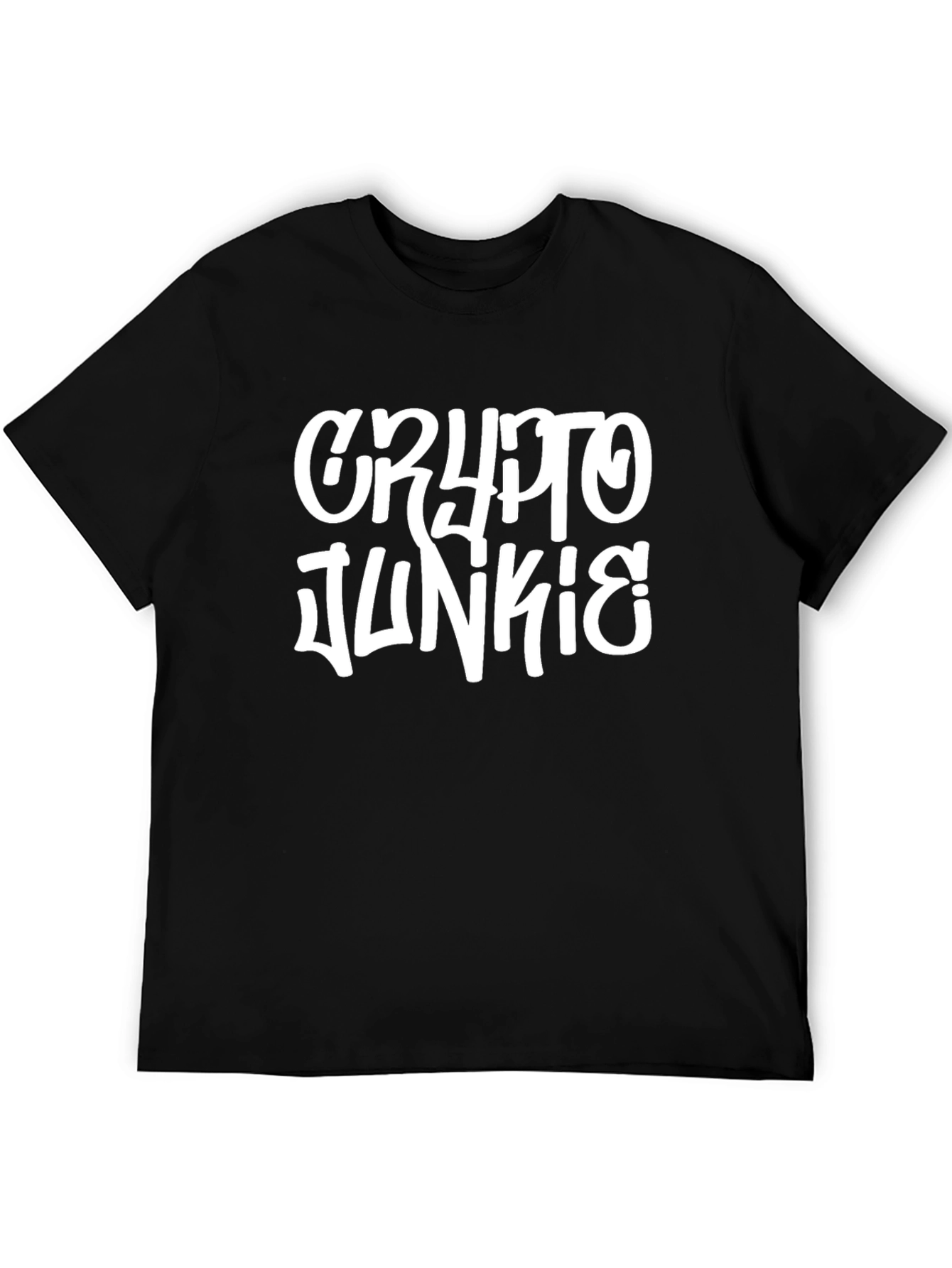 Crypto Junkie Graphic T-Shirt - Black