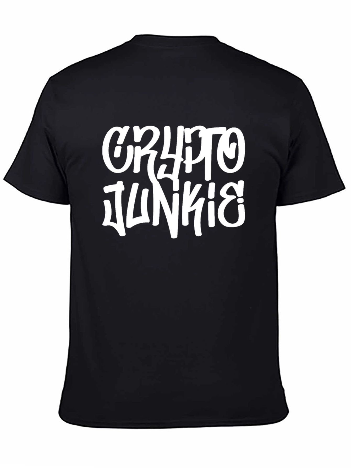 Crypto Junkie Graphic T-Shirt - Black