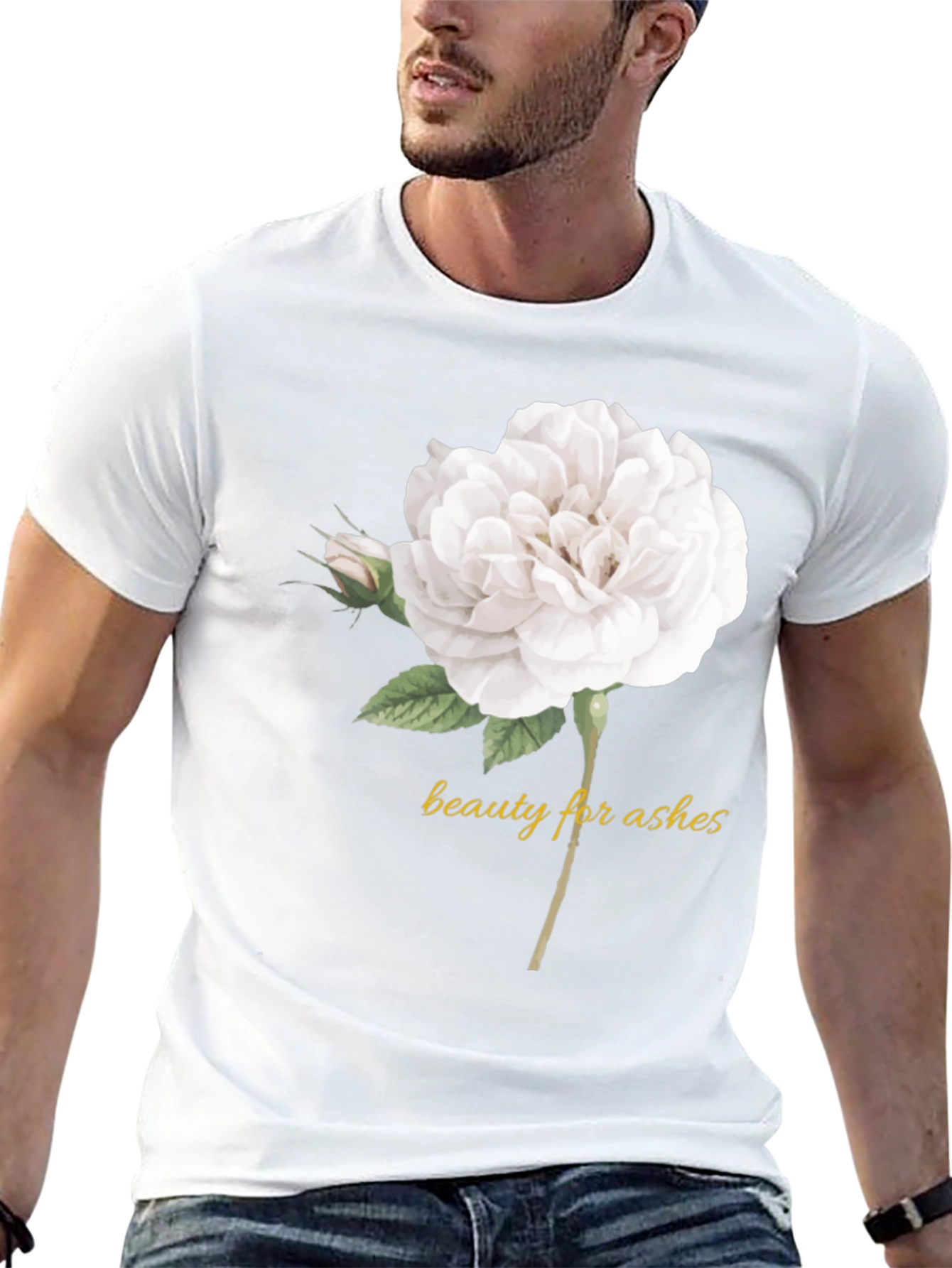 Beauty For Ashes Rose Graphic T-Shirt