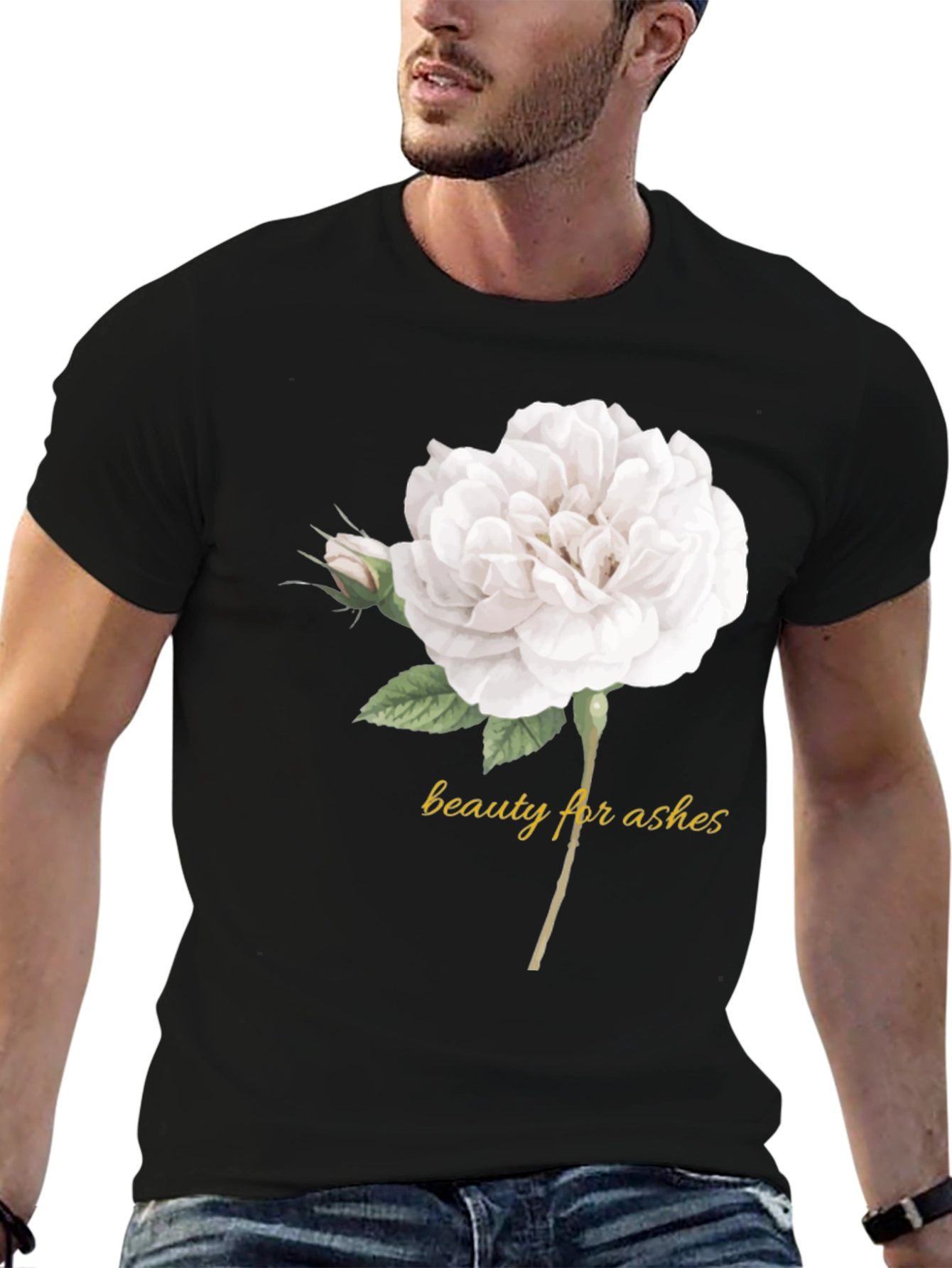 Beauty For Ashes Rose Graphic T-Shirt