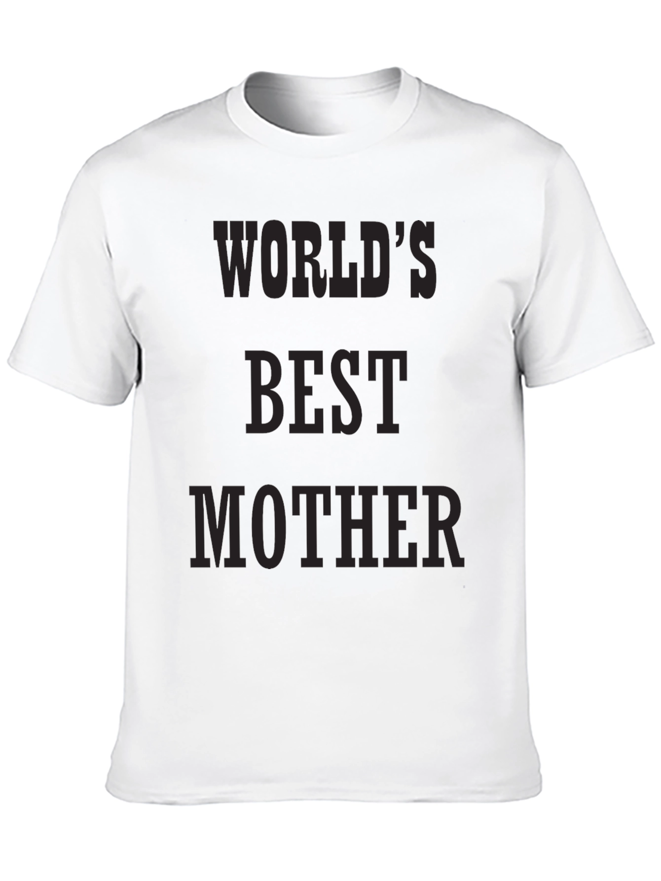 Worlds Best Mother Graphic Tee - Black