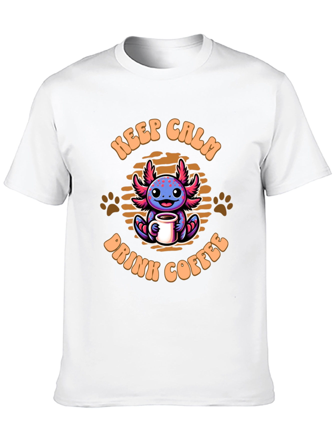 Keep Calm & Drink Coffee Axolotl T-Shirt