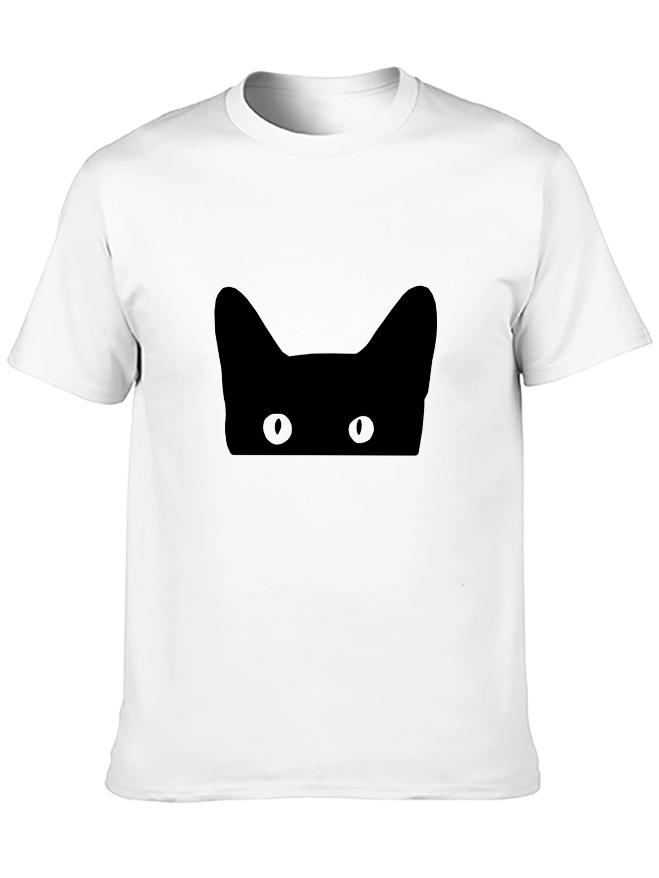 Stealthy Cat Tee - Black Graphic T-Shirt