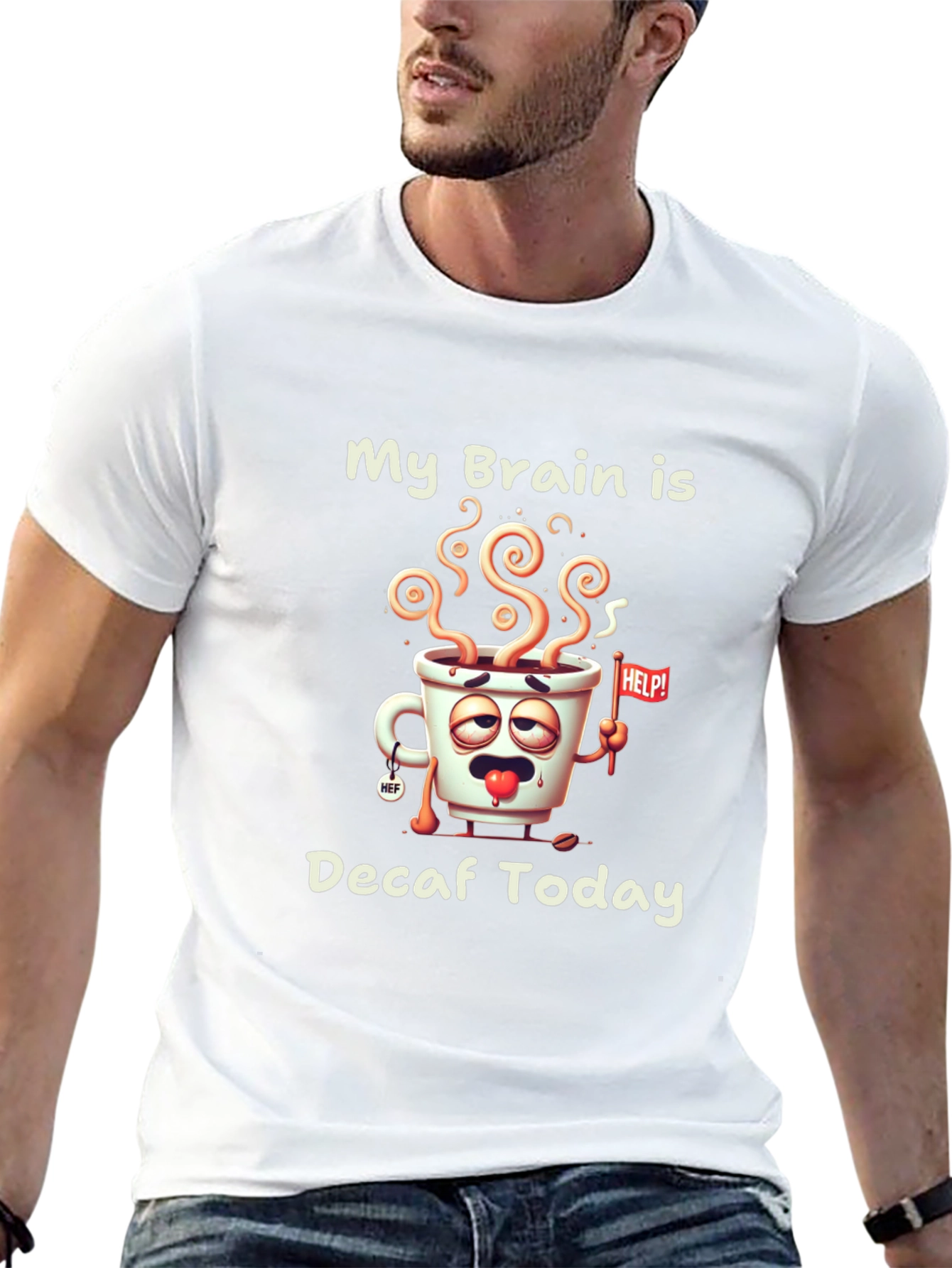 My Brain Is Decaf Today Graphic Tee