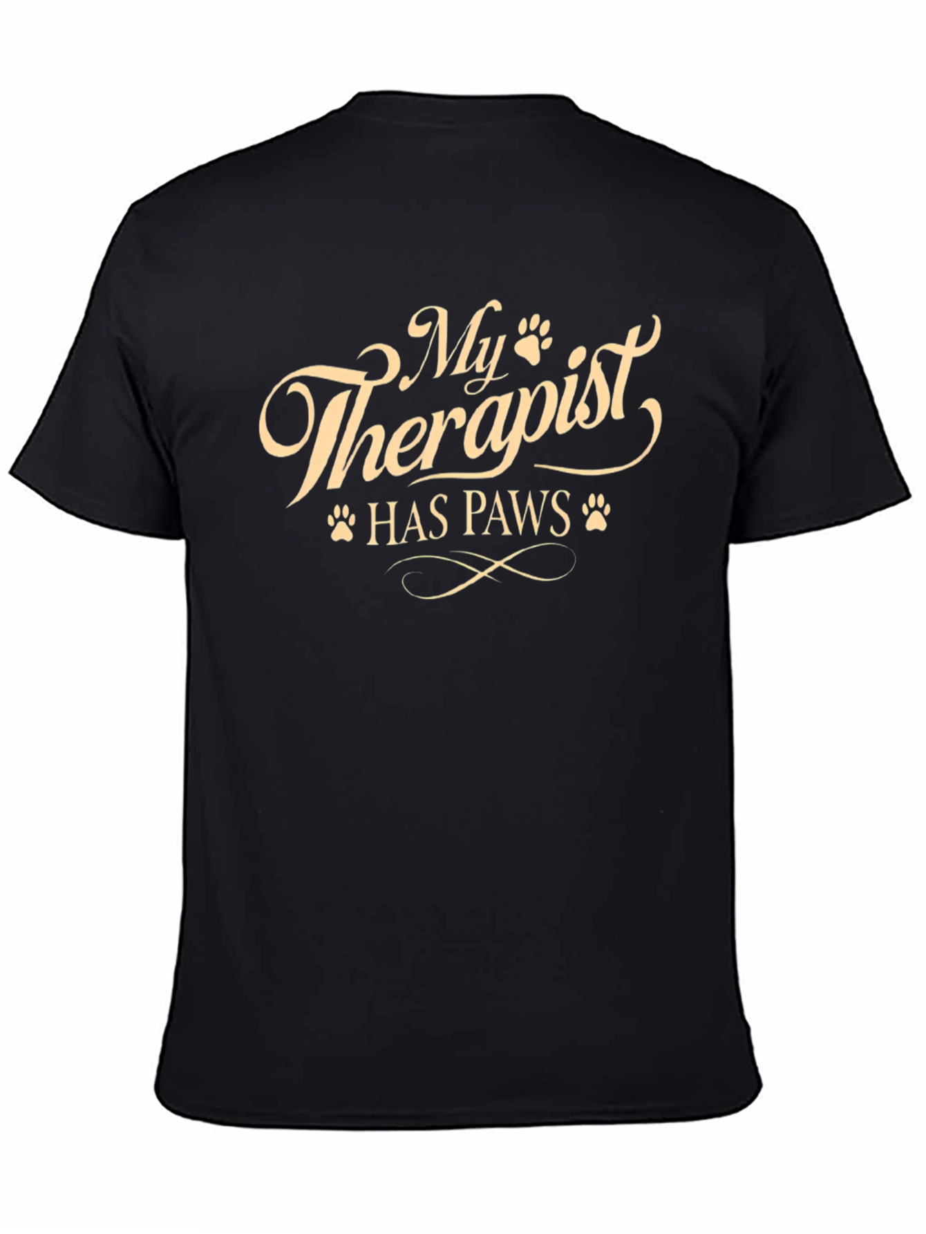 My Therapist Has Paws Novelty T-Shirt