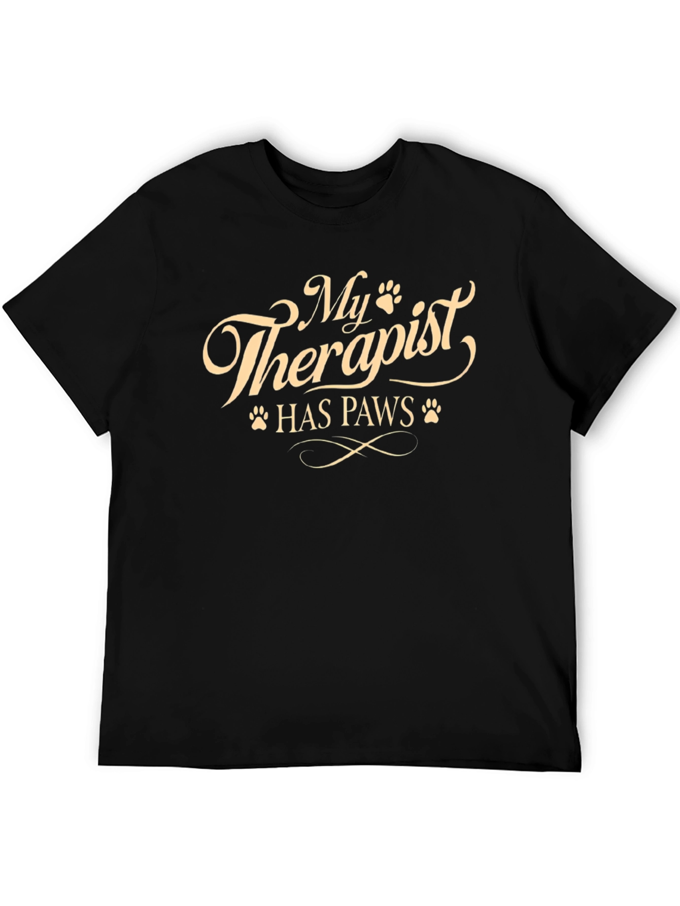 My Therapist Has Paws Novelty T-Shirt