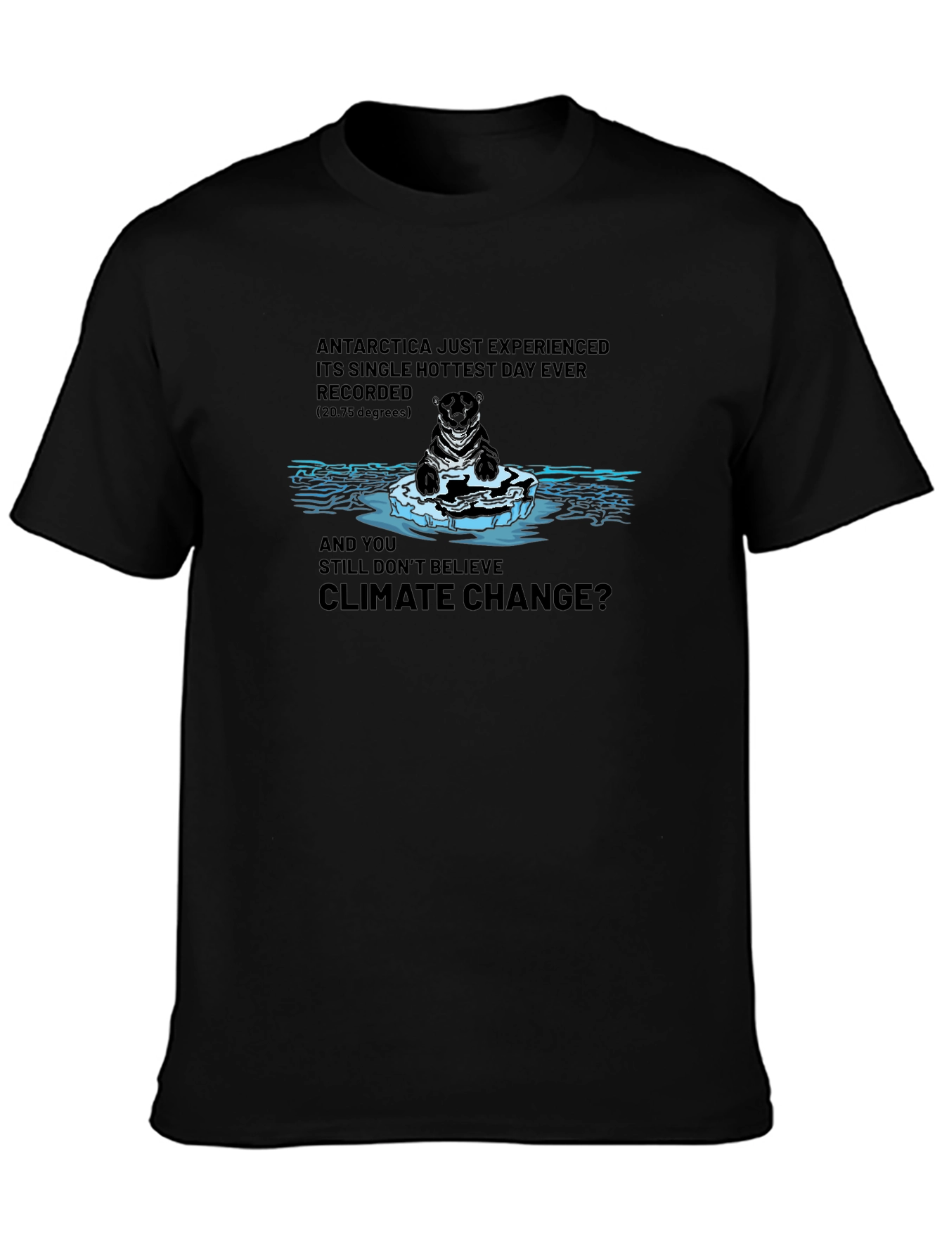 Climate Change Awareness T-Shirt - Polar Bear