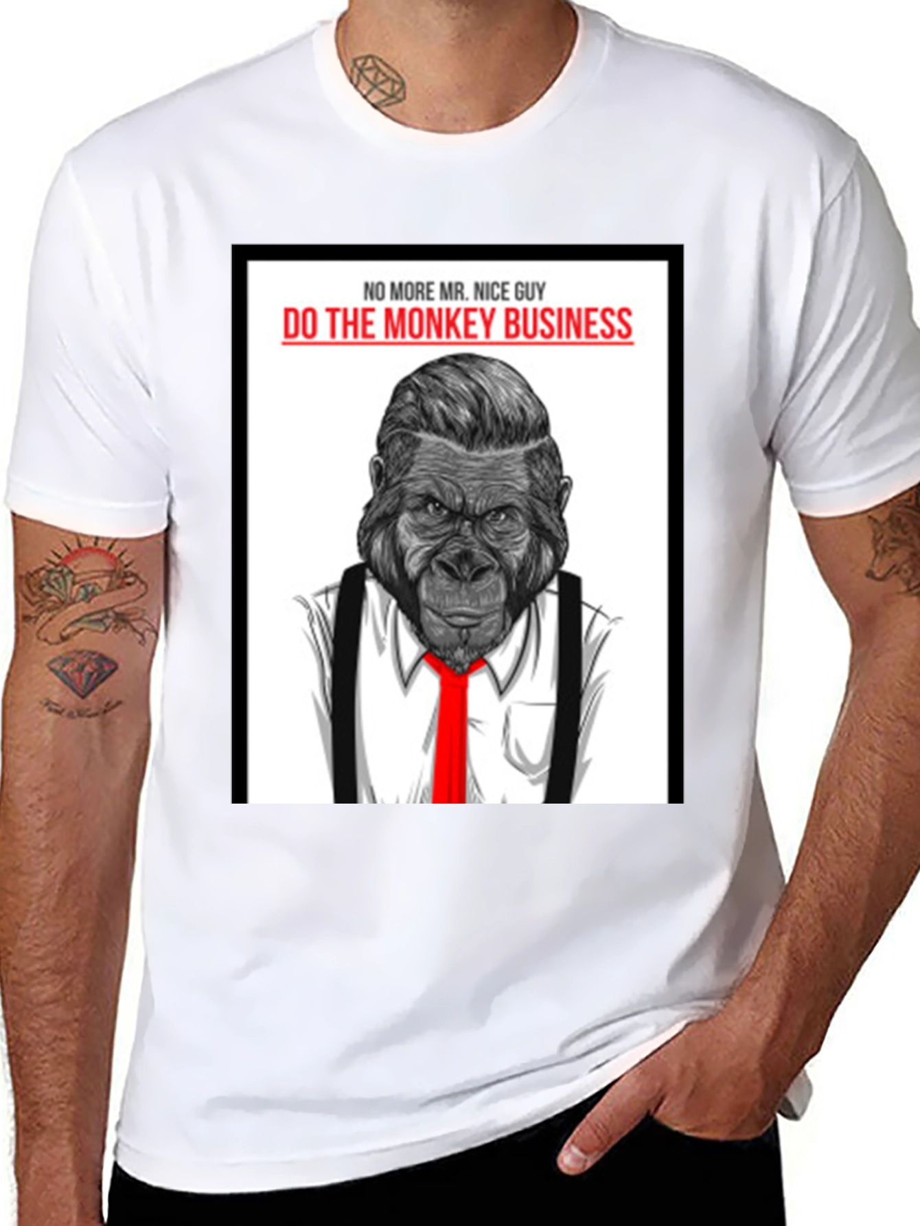 Monkey Business T-Shirt - Gorilla in a Suit