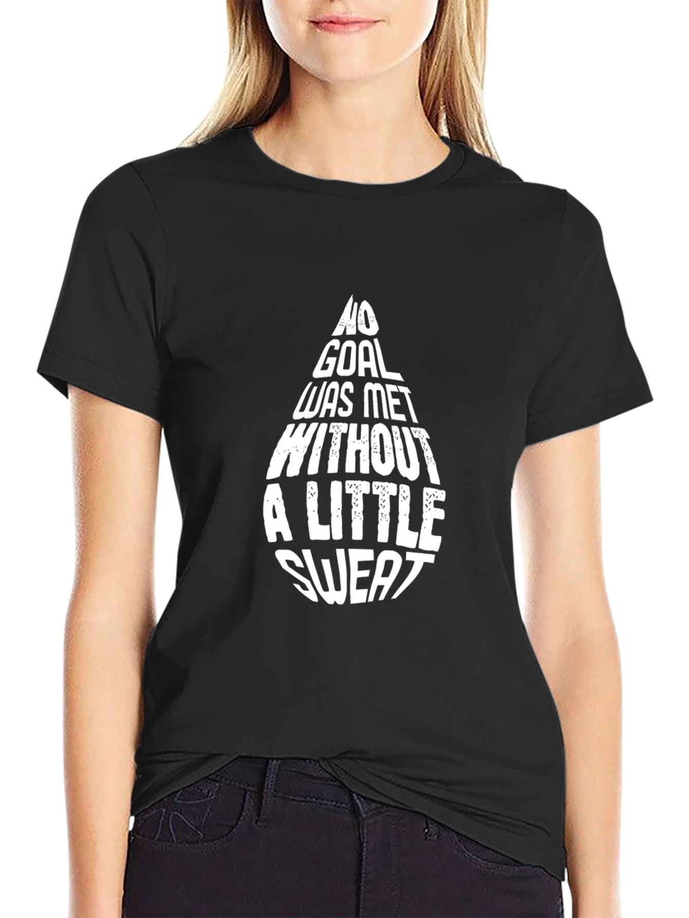 Motivational Graphic Tee - No Goal Little Sweat