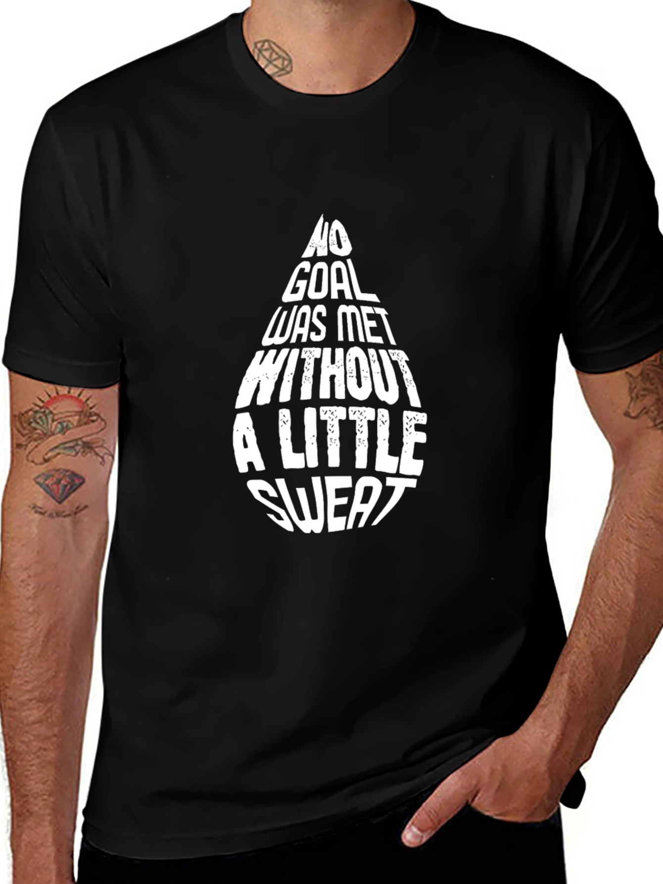 Motivational Graphic Tee - No Goal Little Sweat
