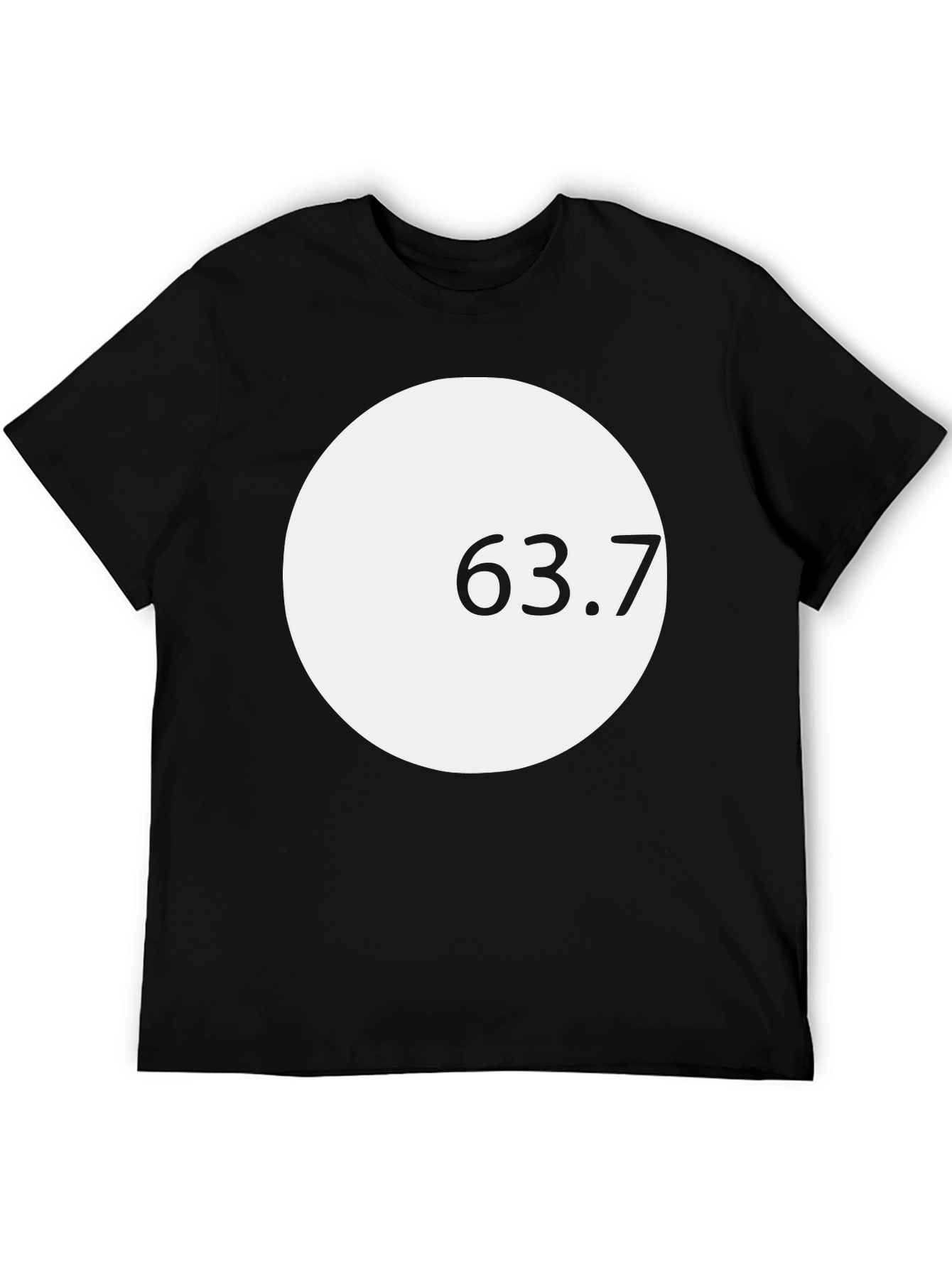 Modern Graphic Tee - White Circle Design