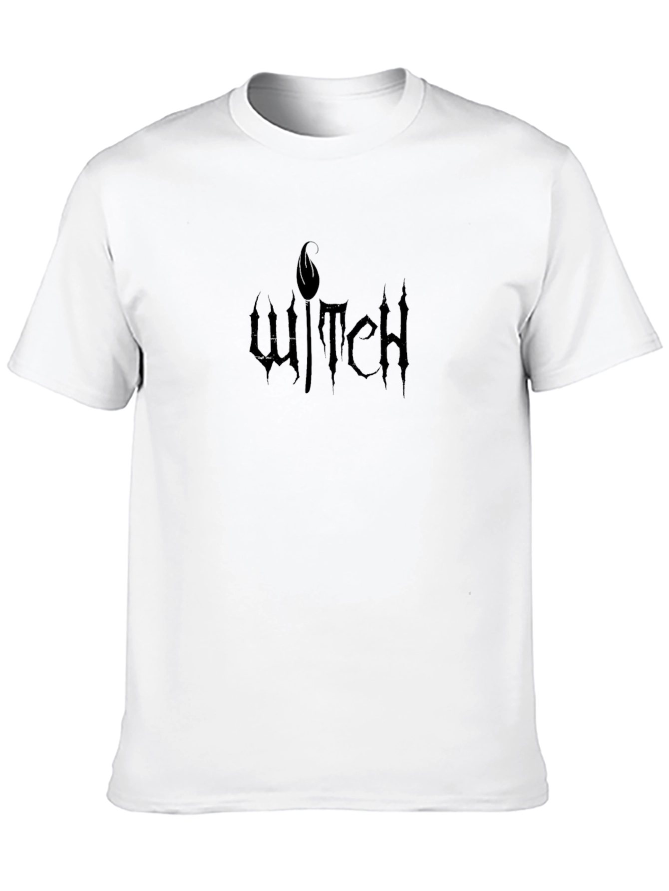 Witch Graphic Black T-Shirt Halloween Apparel