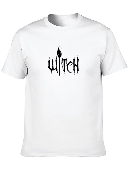 Witch Graphic Black T-Shirt Halloween Apparel