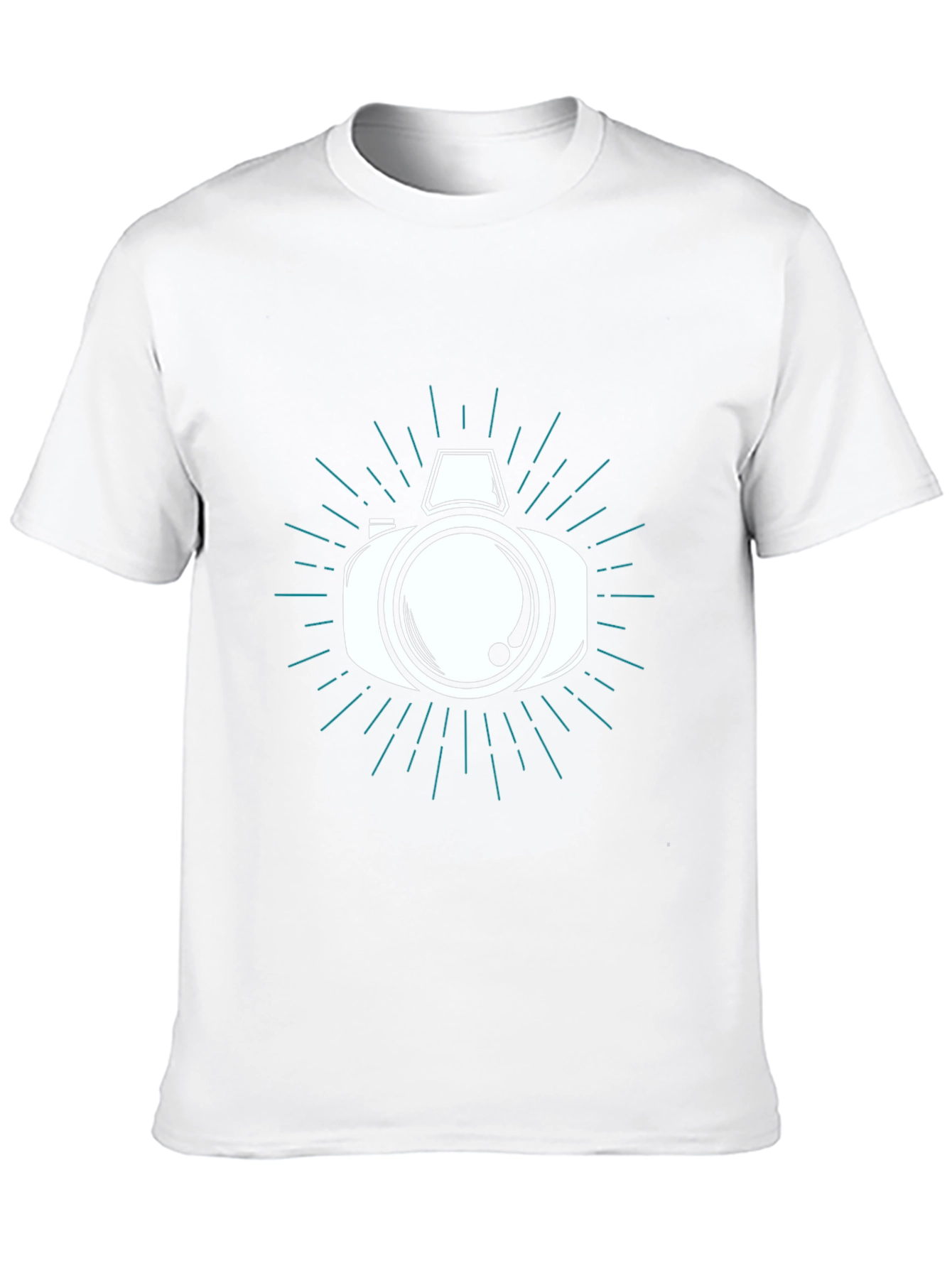 Camera Graphic Tee - Black Stylish Mens Shirt