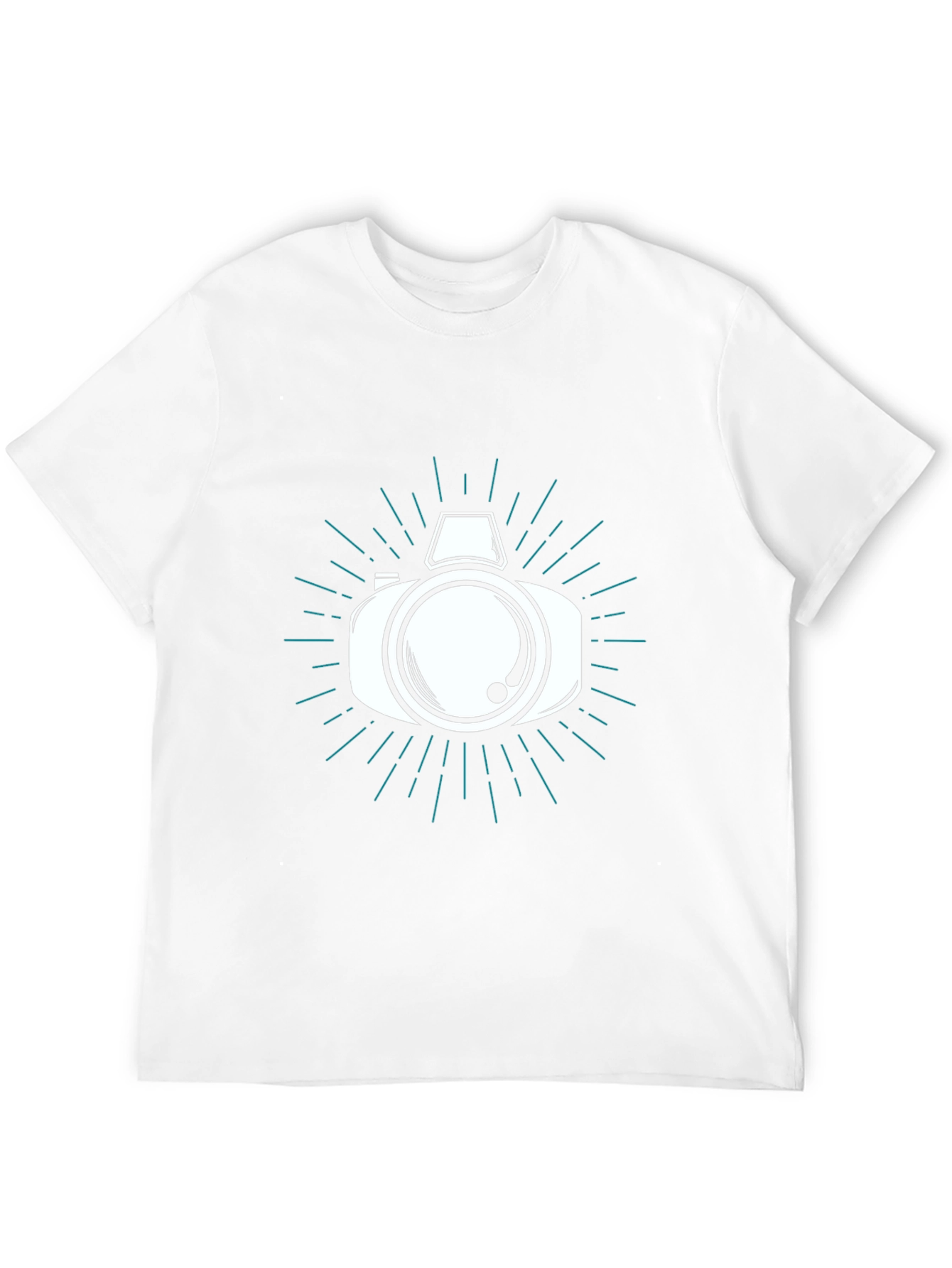 Camera Graphic Tee - Black Stylish Mens Shirt