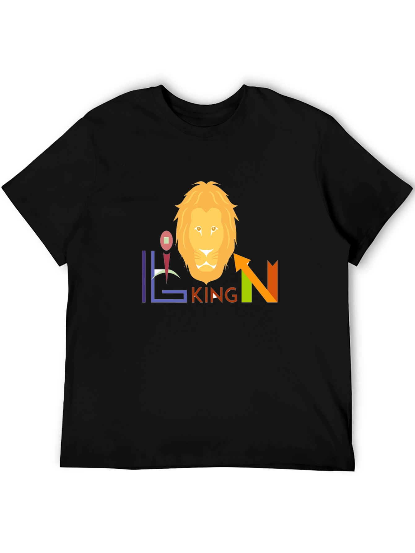 Lion King Graphic Tee - Black Cotton Blend