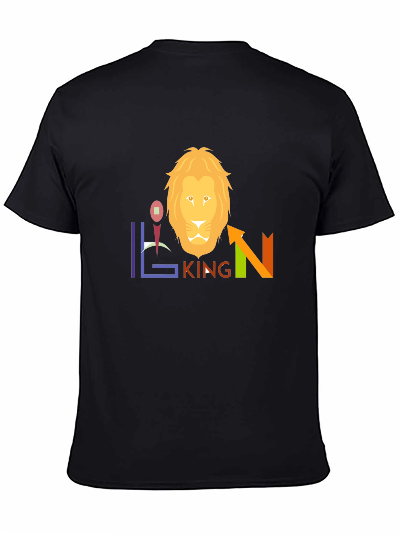 Lion King Graphic Tee - Black Cotton Blend
