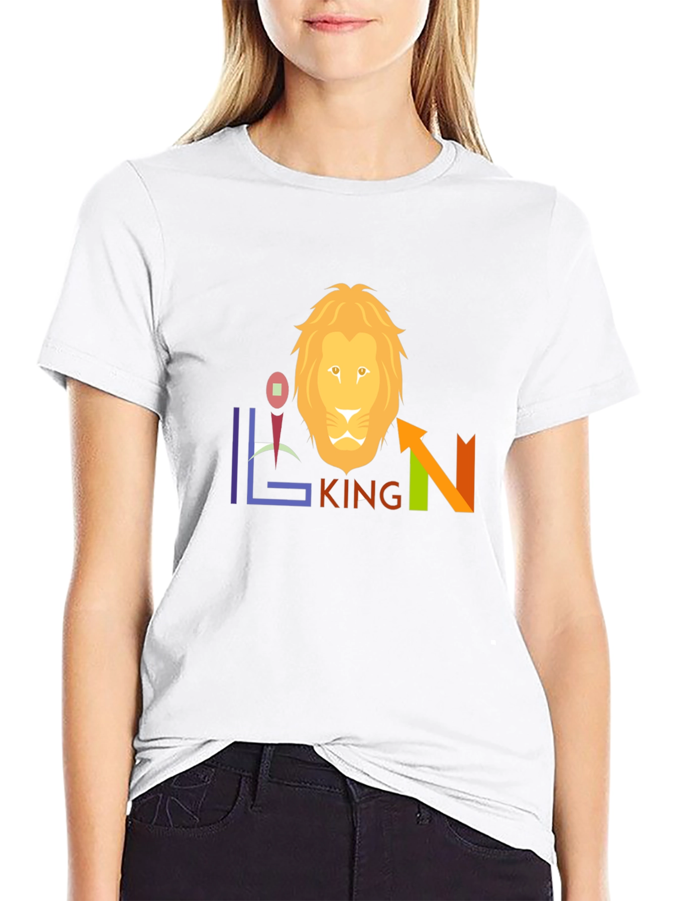 Lion King Graphic Tee - Black Cotton Blend