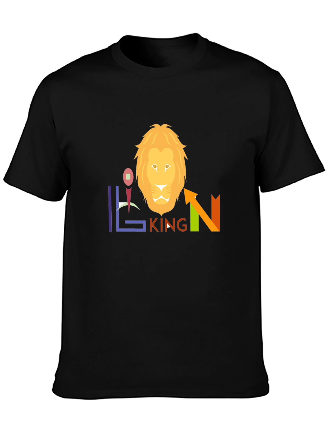 Lion King Graphic Tee - Black Cotton Blend