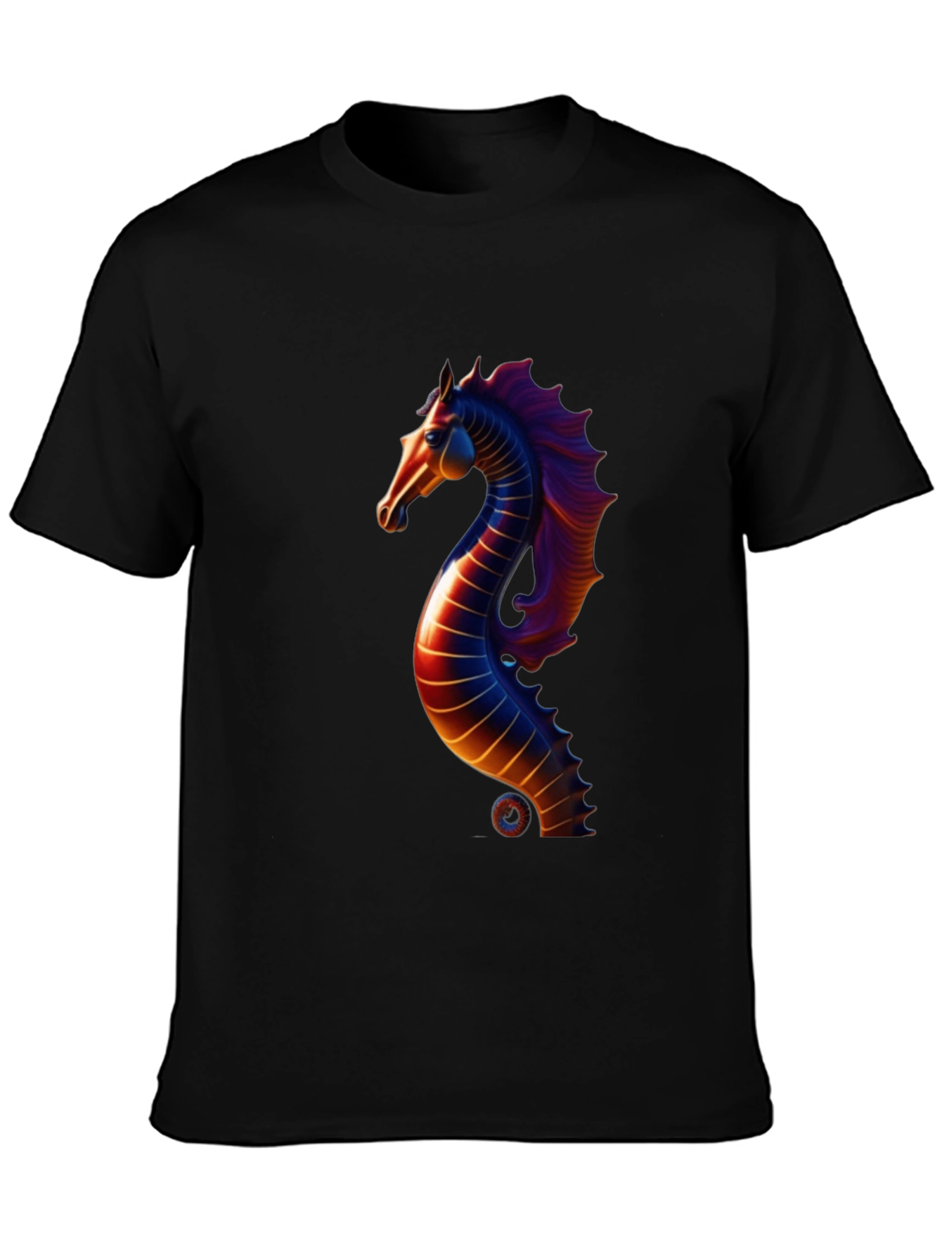 Seahorse Graphic Tee - Mens Black T-Shirt