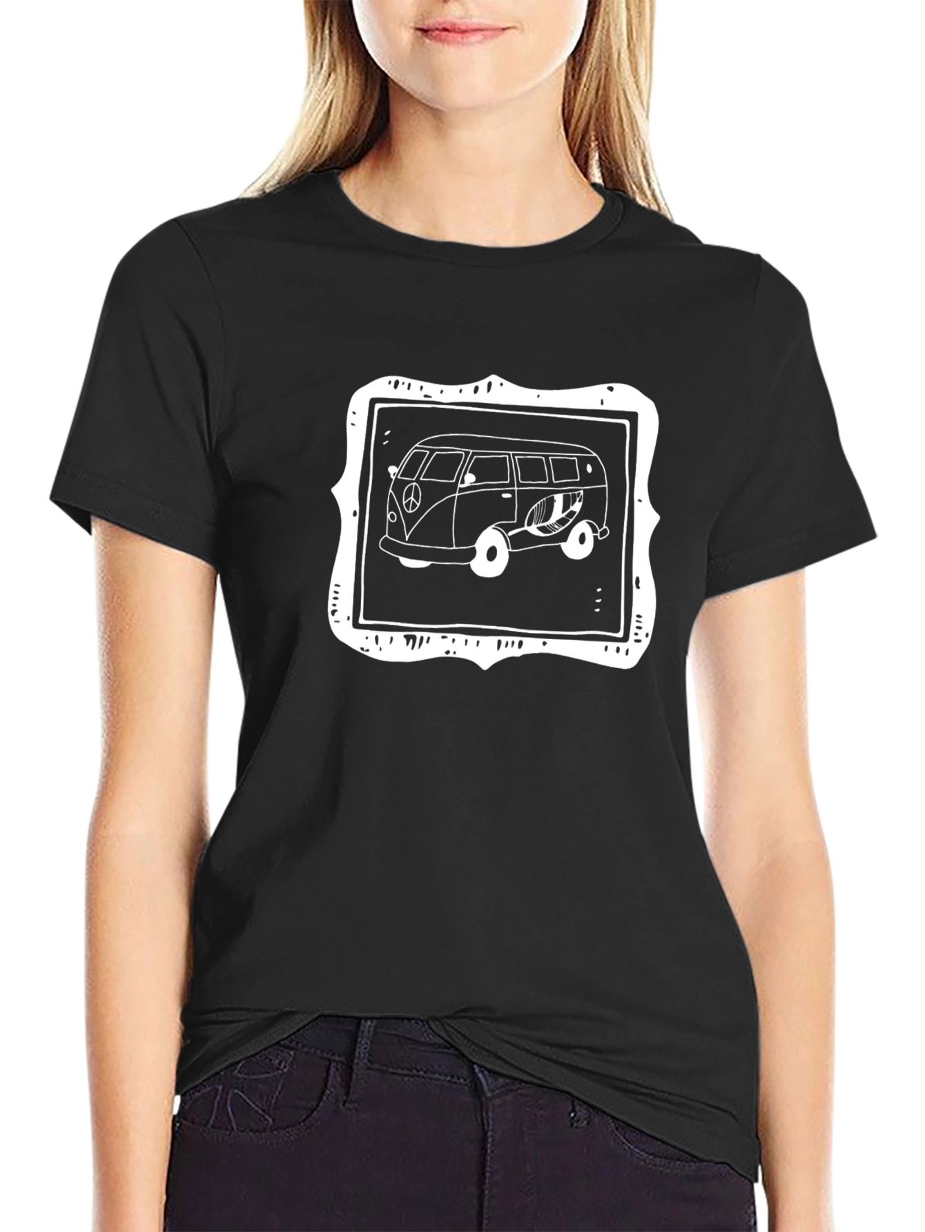 Retro Peace Van Graphic T-Shirt