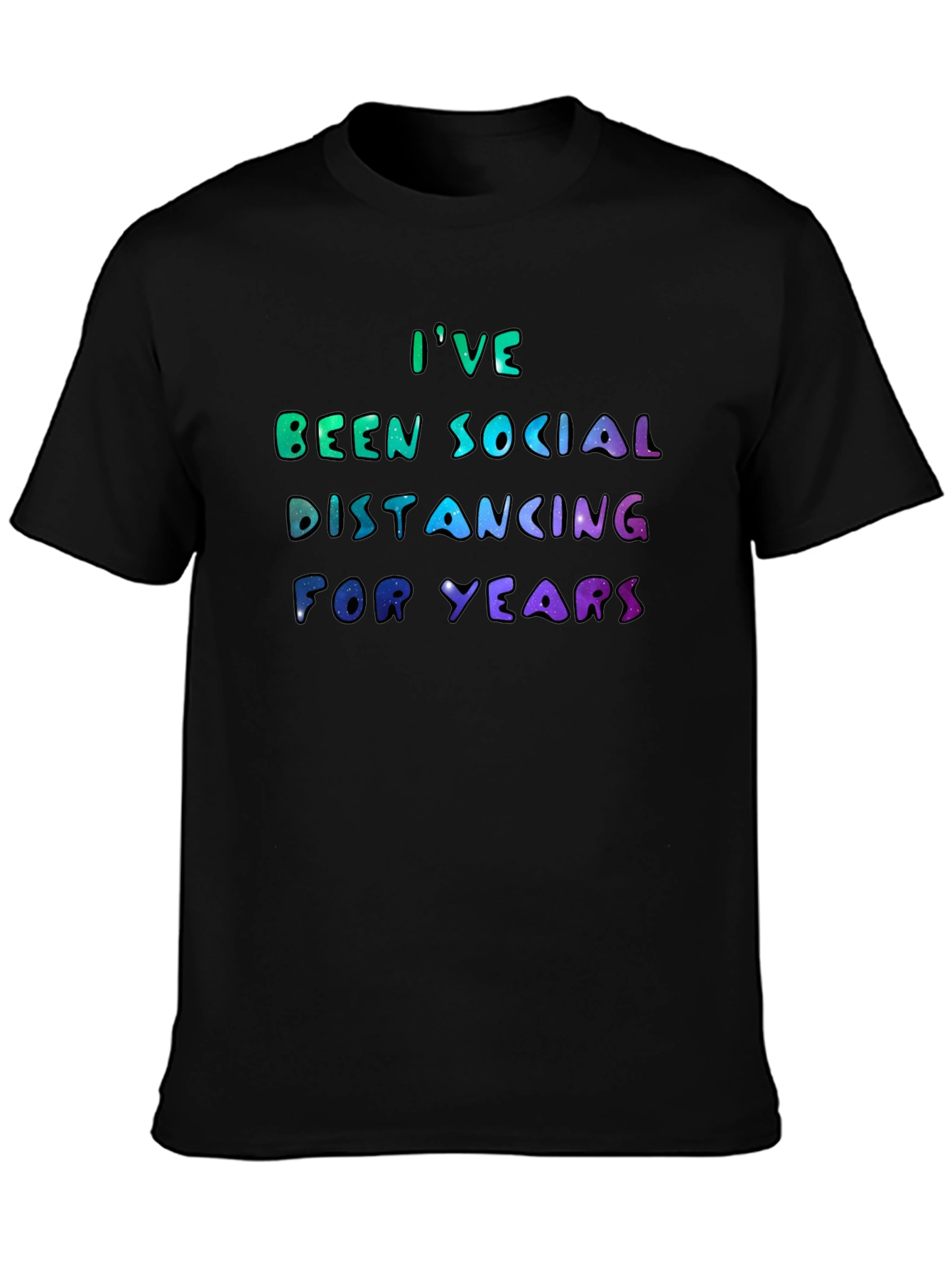 Social Distancing Graphic Tee - Introvert Humor T-Shirt