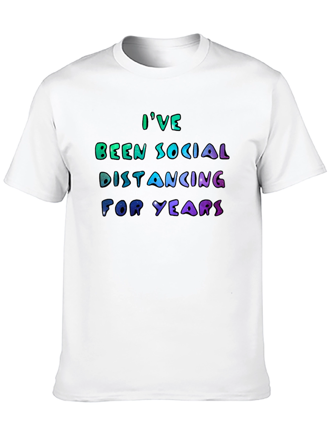 Social Distancing Graphic Tee - Introvert Humor T-Shirt
