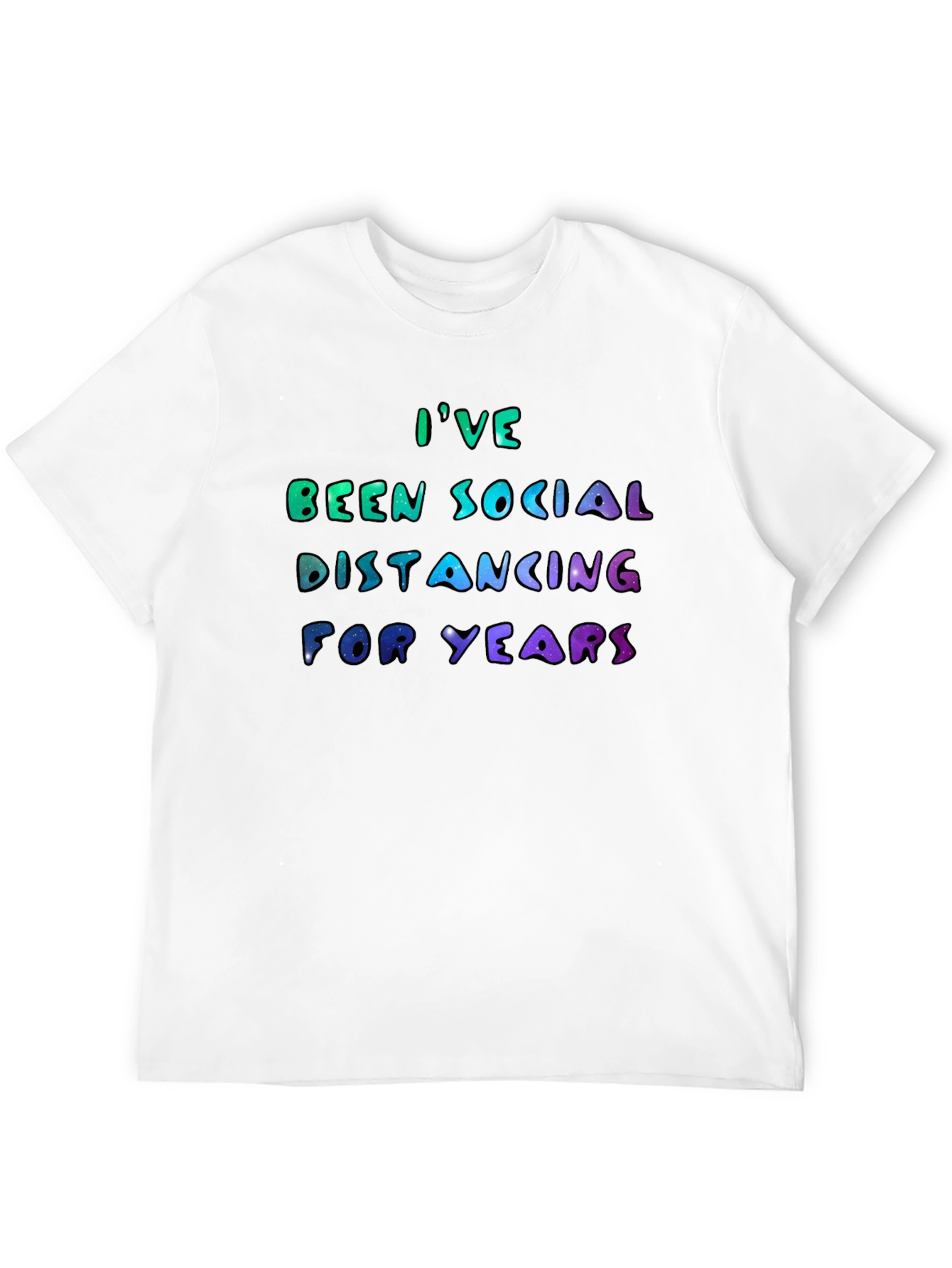 Social Distancing Graphic Tee - Introvert Humor T-Shirt