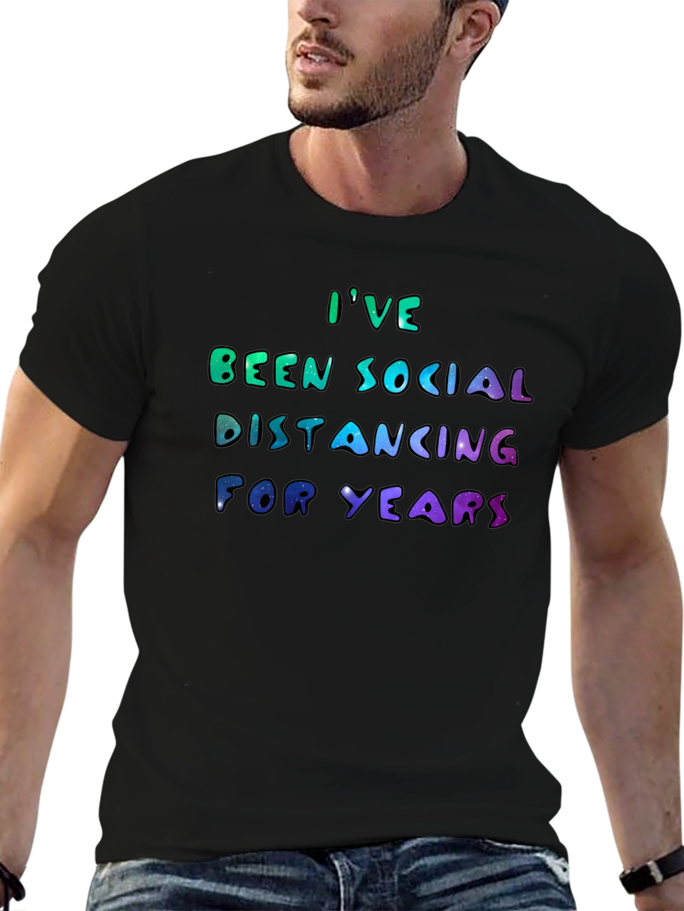Social Distancing Graphic Tee - Introvert Humor T-Shirt