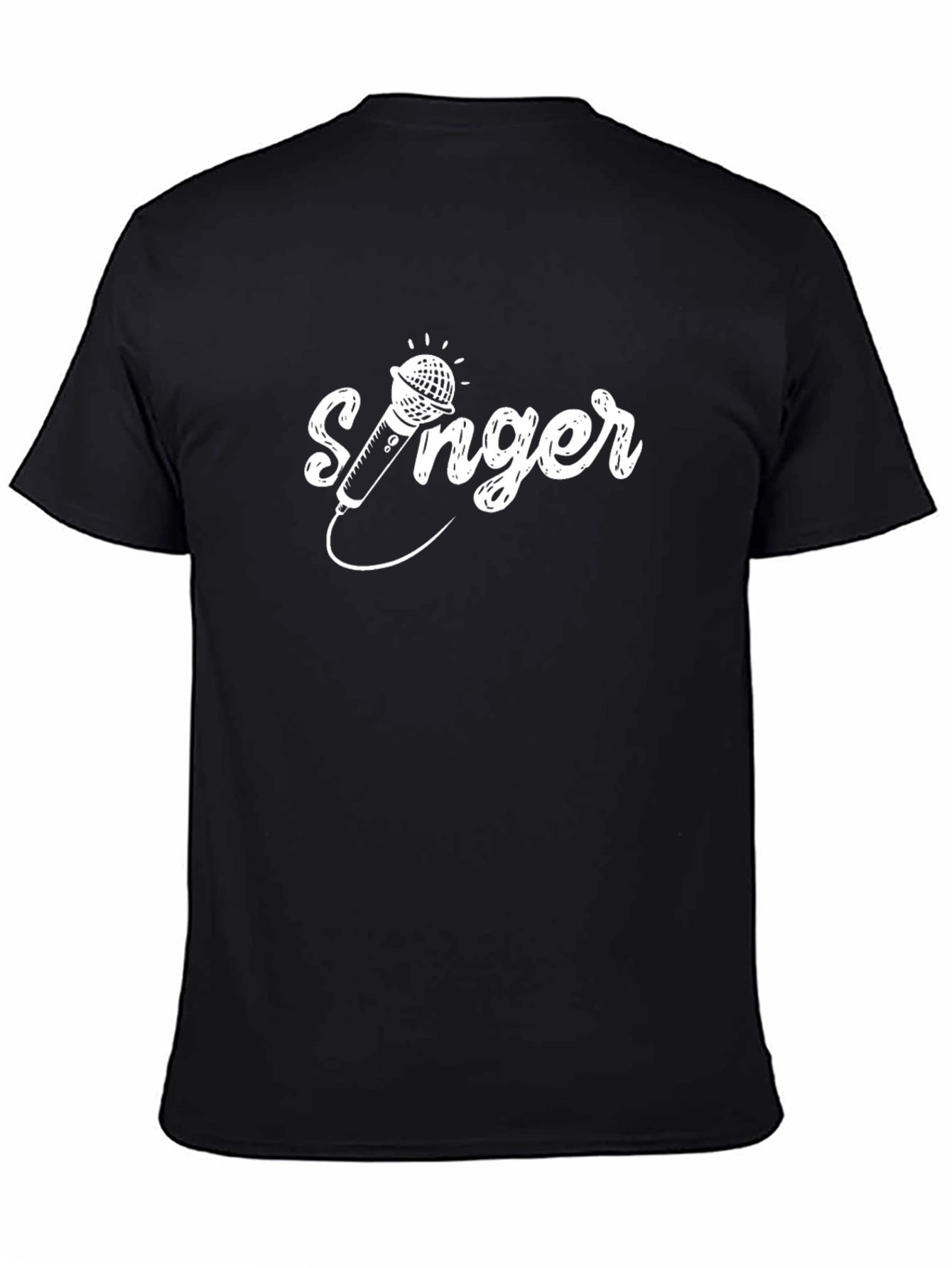 Singer Graphic Tee - Black Cotton Comfort