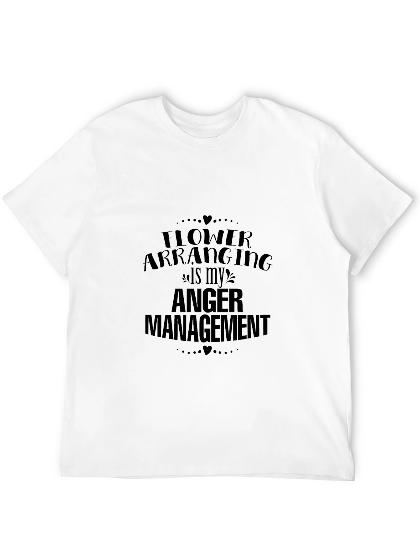 Funny Flower Arranging Anger Management Graphic Tee